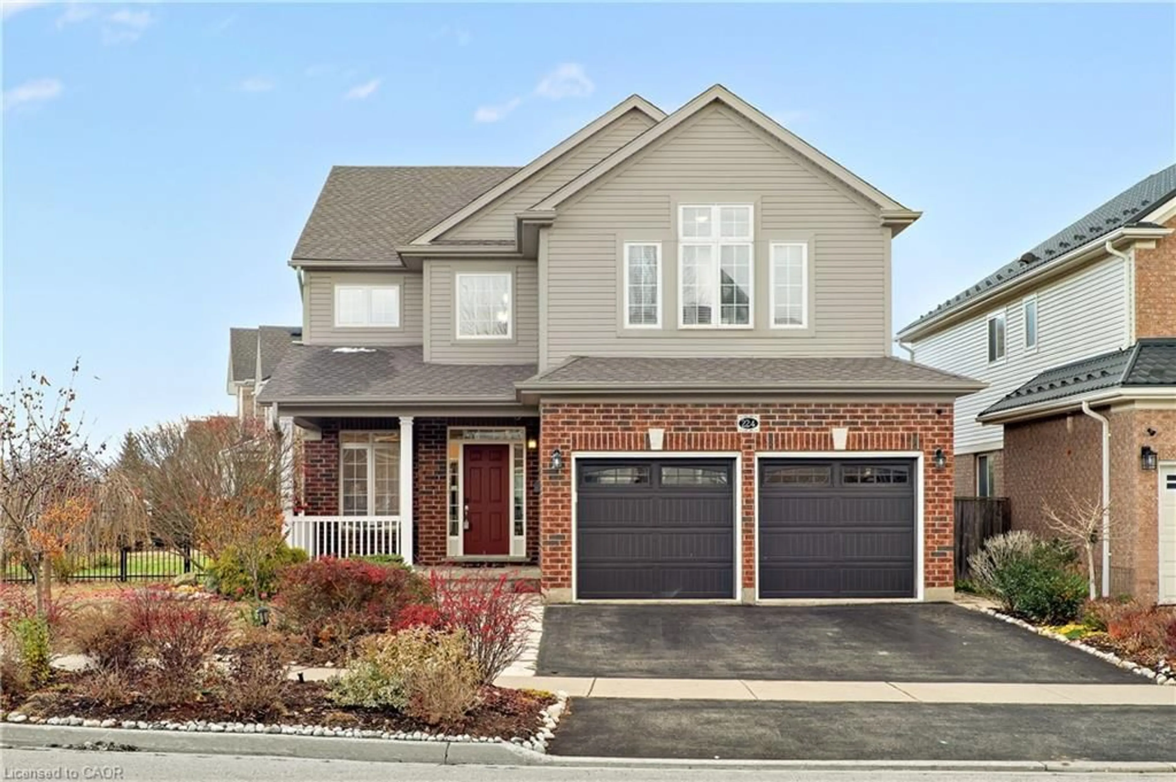 Home with brick exterior material, street for 224 Ridgemere Crt, Kitchener Ontario N2P 2V5