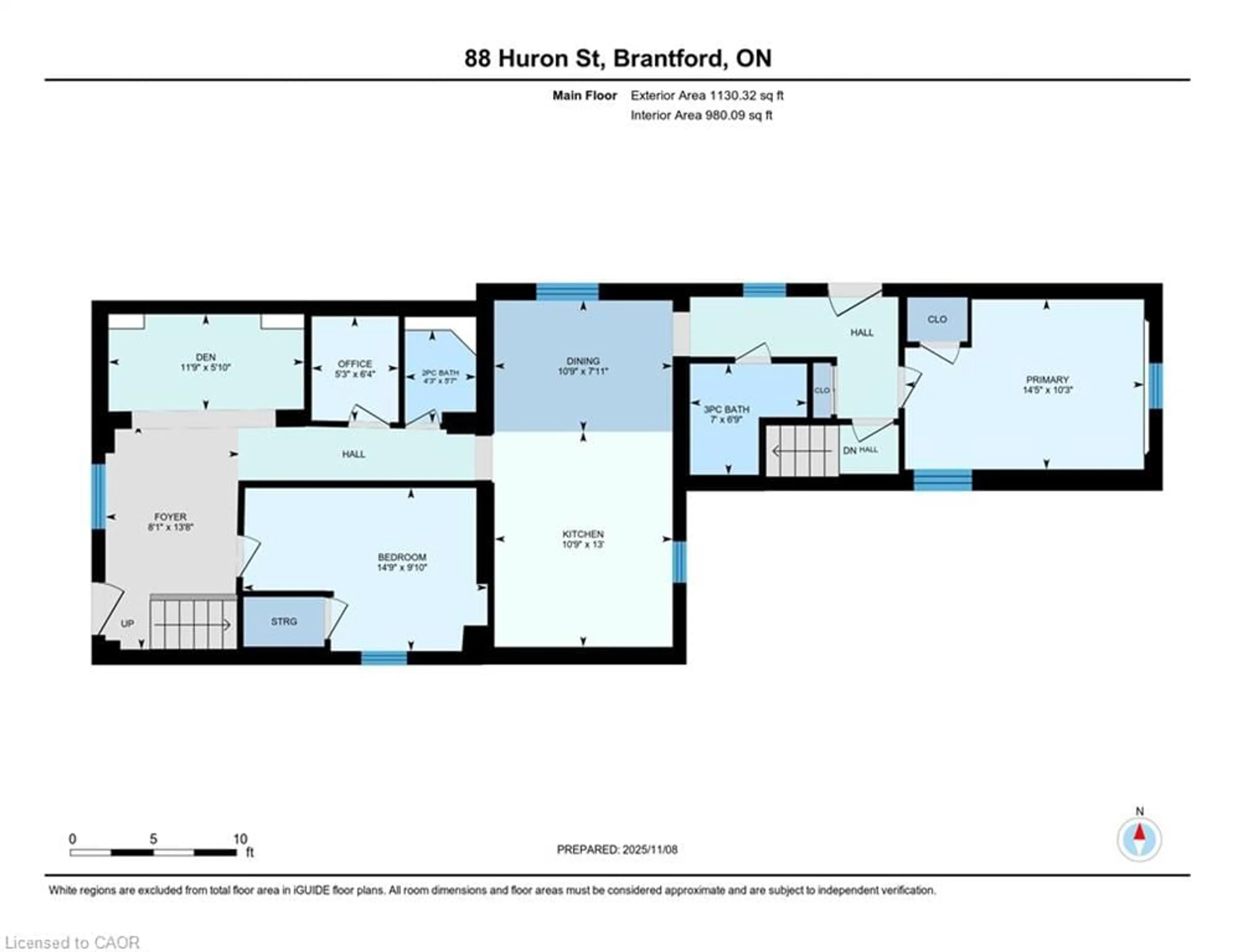 Floor plan for 88 Huron St, Brantford Ontario N2S 2J8