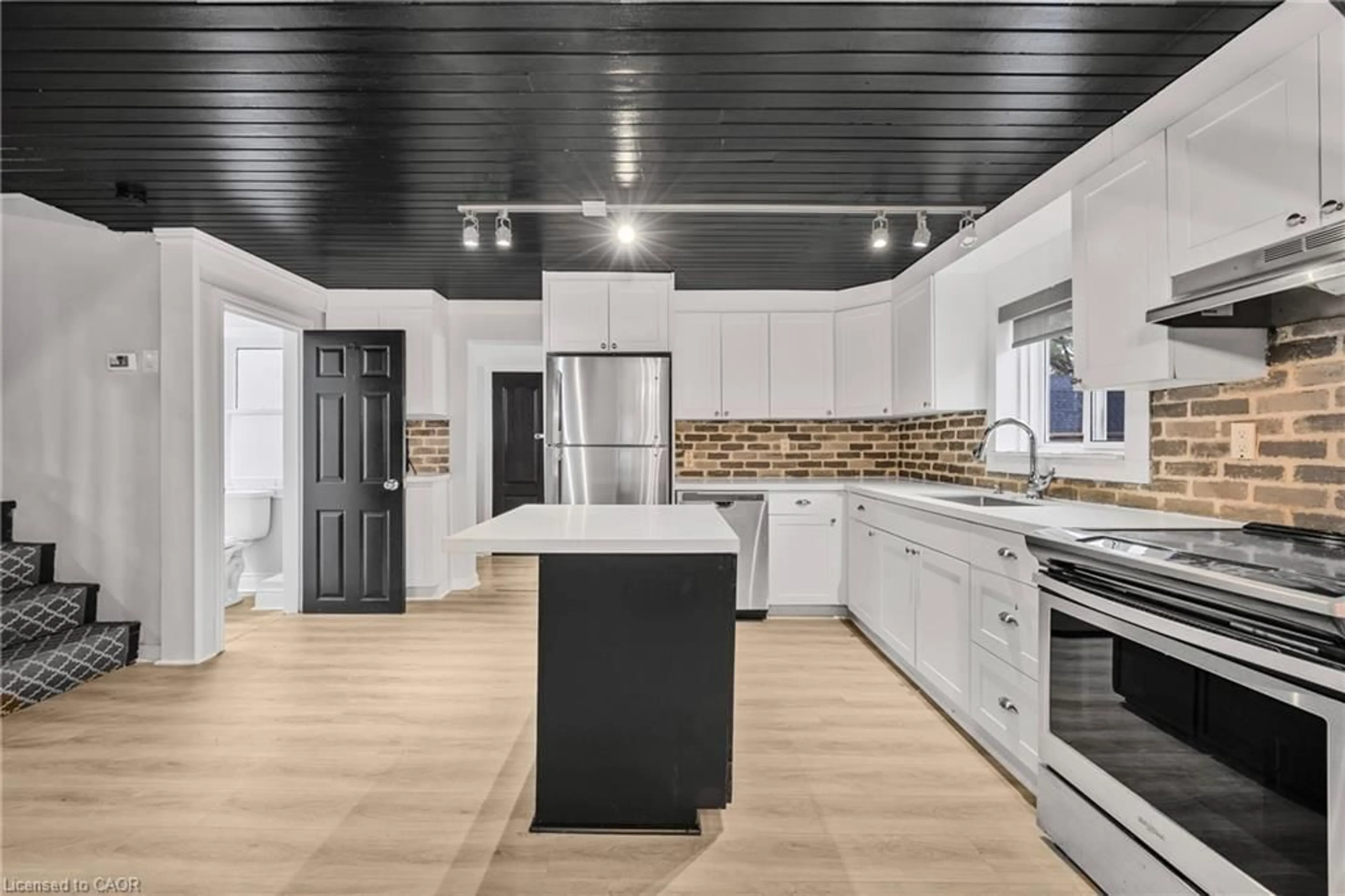 Contemporary kitchen, ceramic/tile floor for 2 Griffin St, Waterdown Ontario L0R 2H0