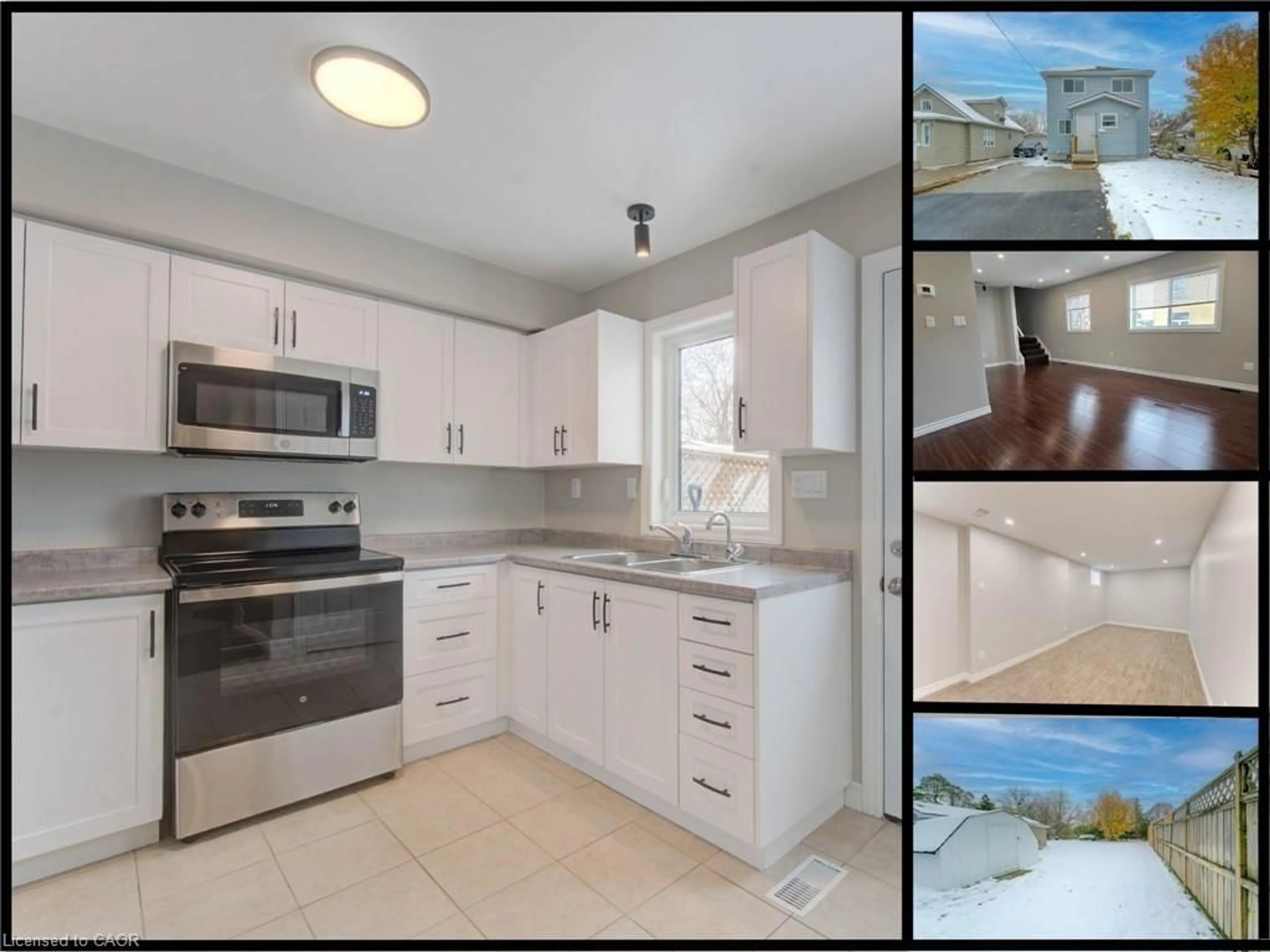 Open concept kitchen, ceramic/tile floor for 47 Broadview Ave, Kitchener Ontario N2A 1X8