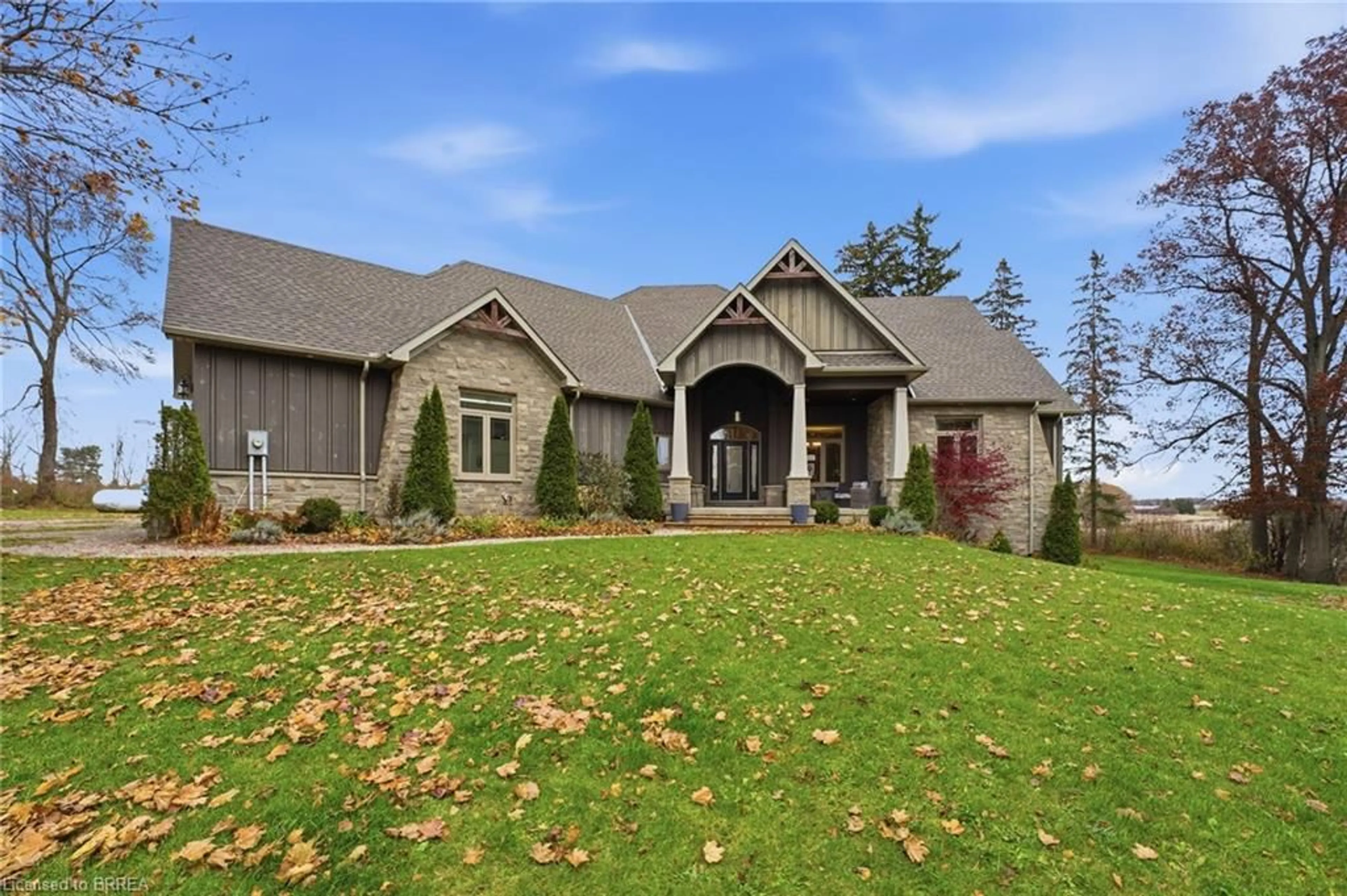 Home with brick exterior material, water/lake/river/ocean view for 28 Kitchen School Rd, Paris Ontario N3L 3E1