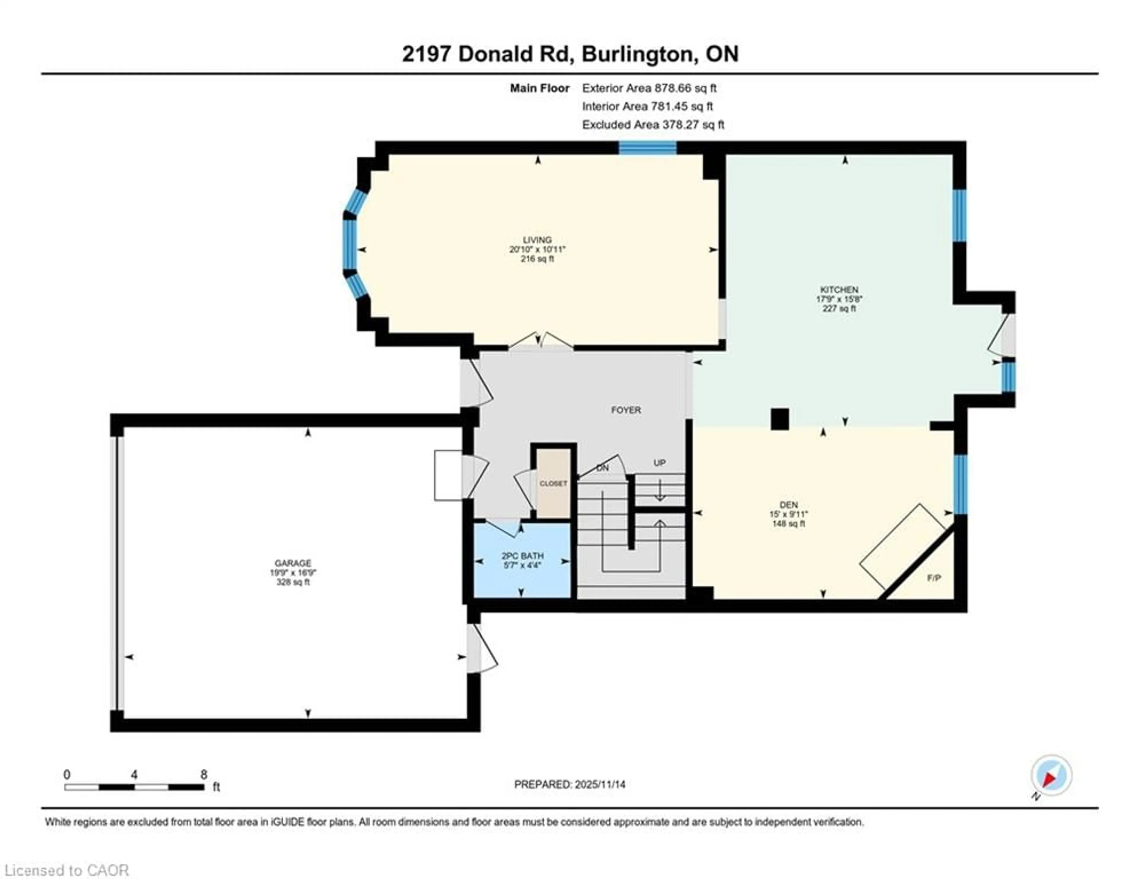 Floor plan for 2197 Donald Rd, Burlington Ontario L7M 3R8