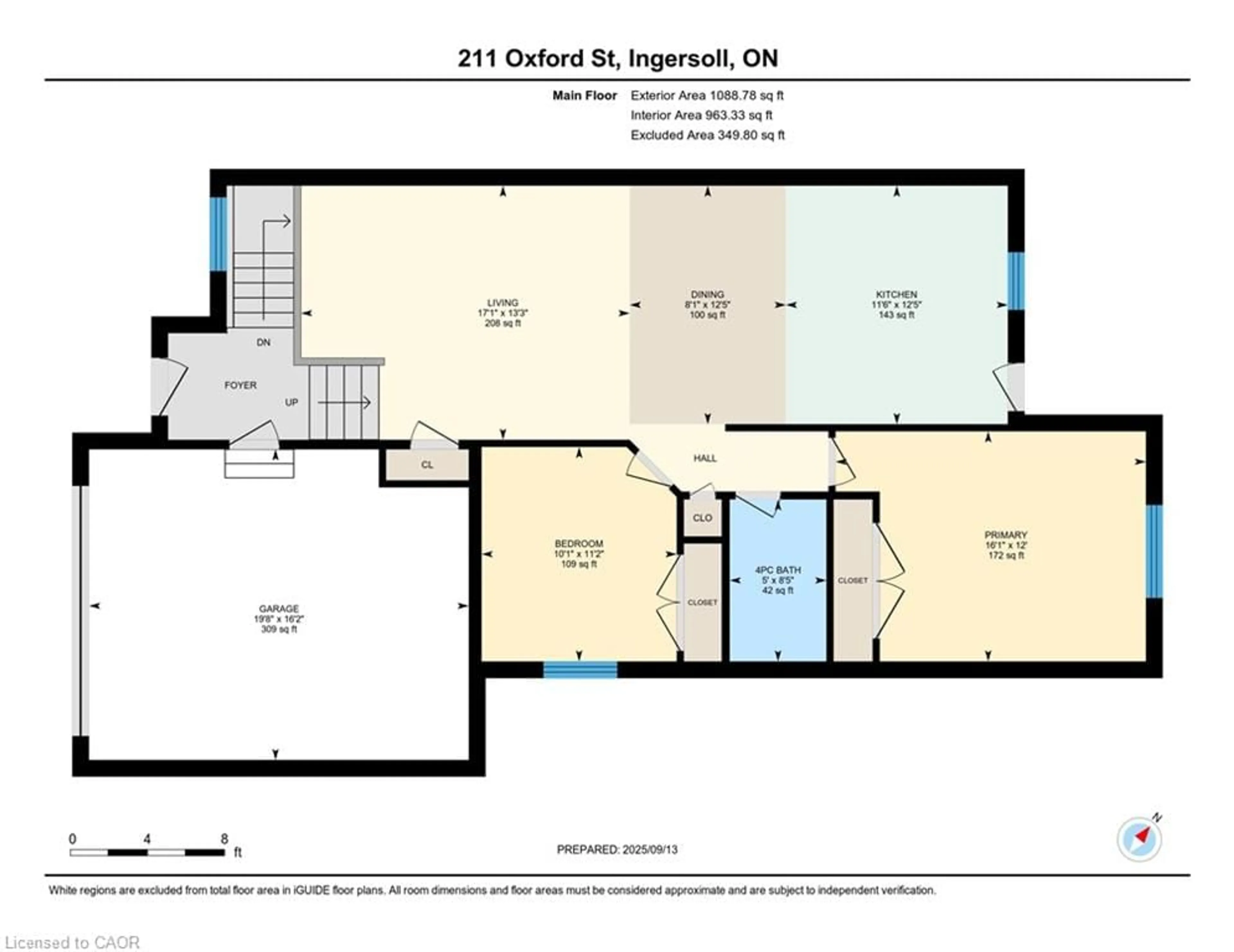Floor plan for 211 Oxford St, Ingersoll Ontario N5C 2V8