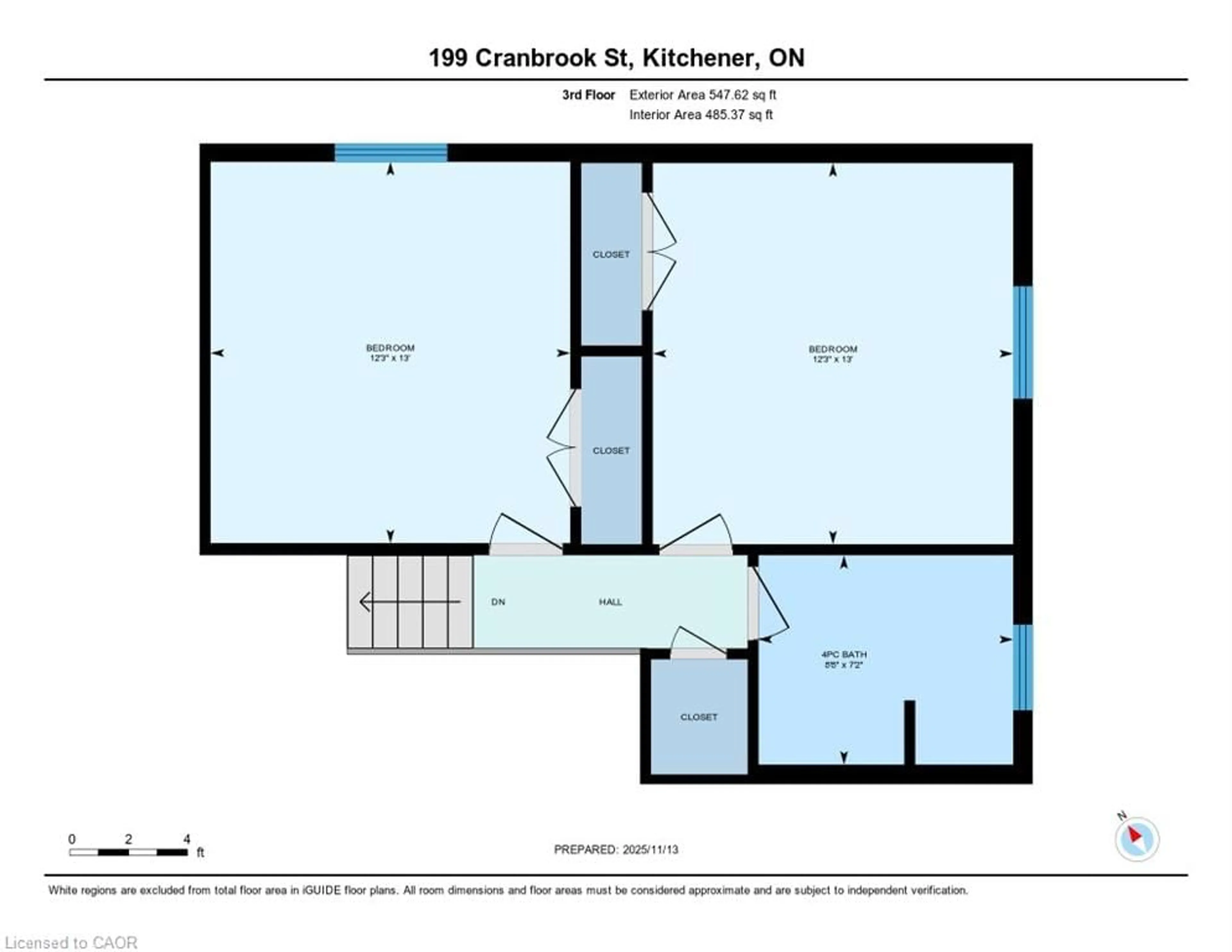 Floor plan for 199 Cranbrook St, Kitchener Ontario N2P 2X4
