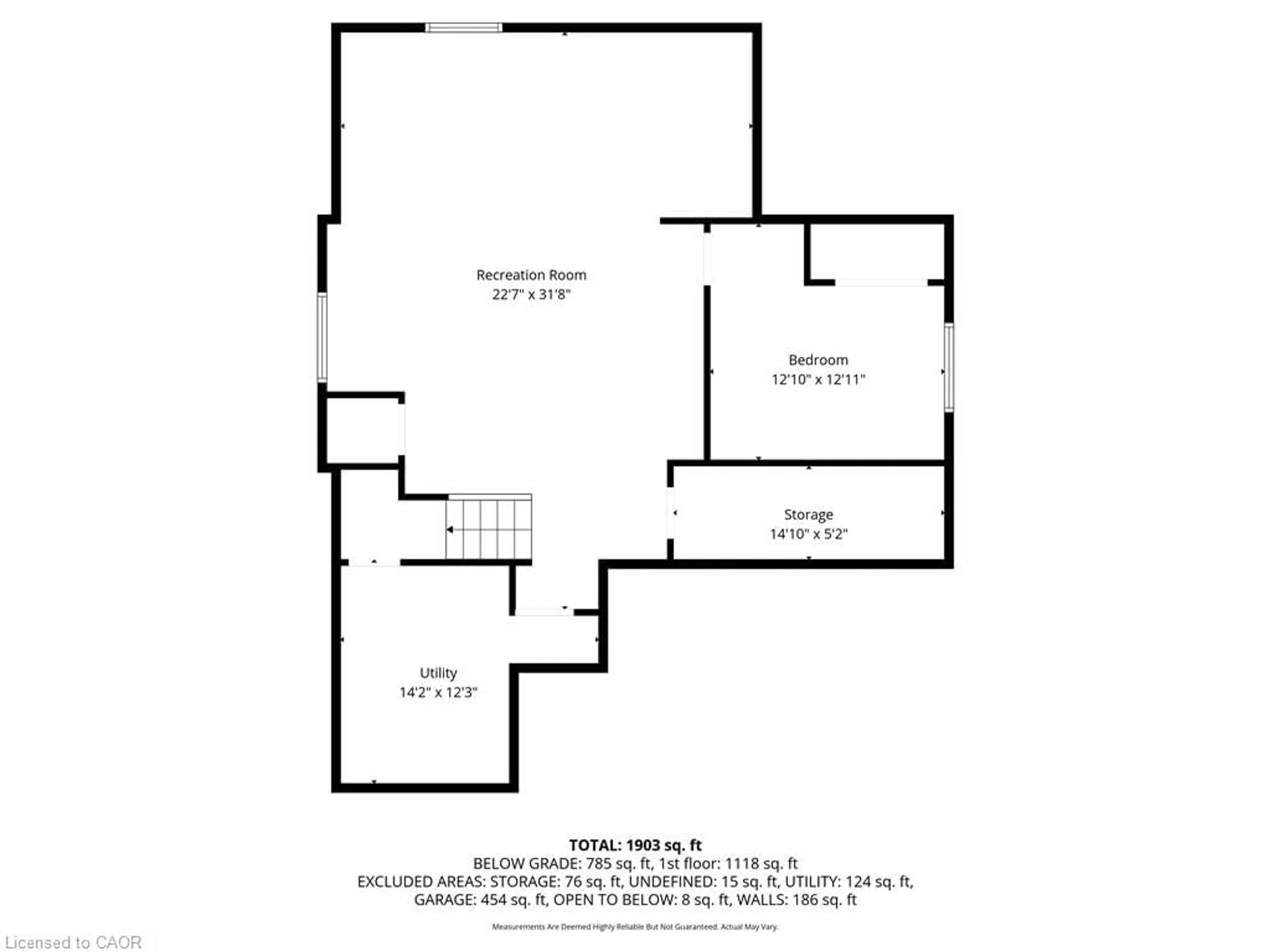 Floor plan for 2 Pursel St, Waterford Ontario N0E 1Y0