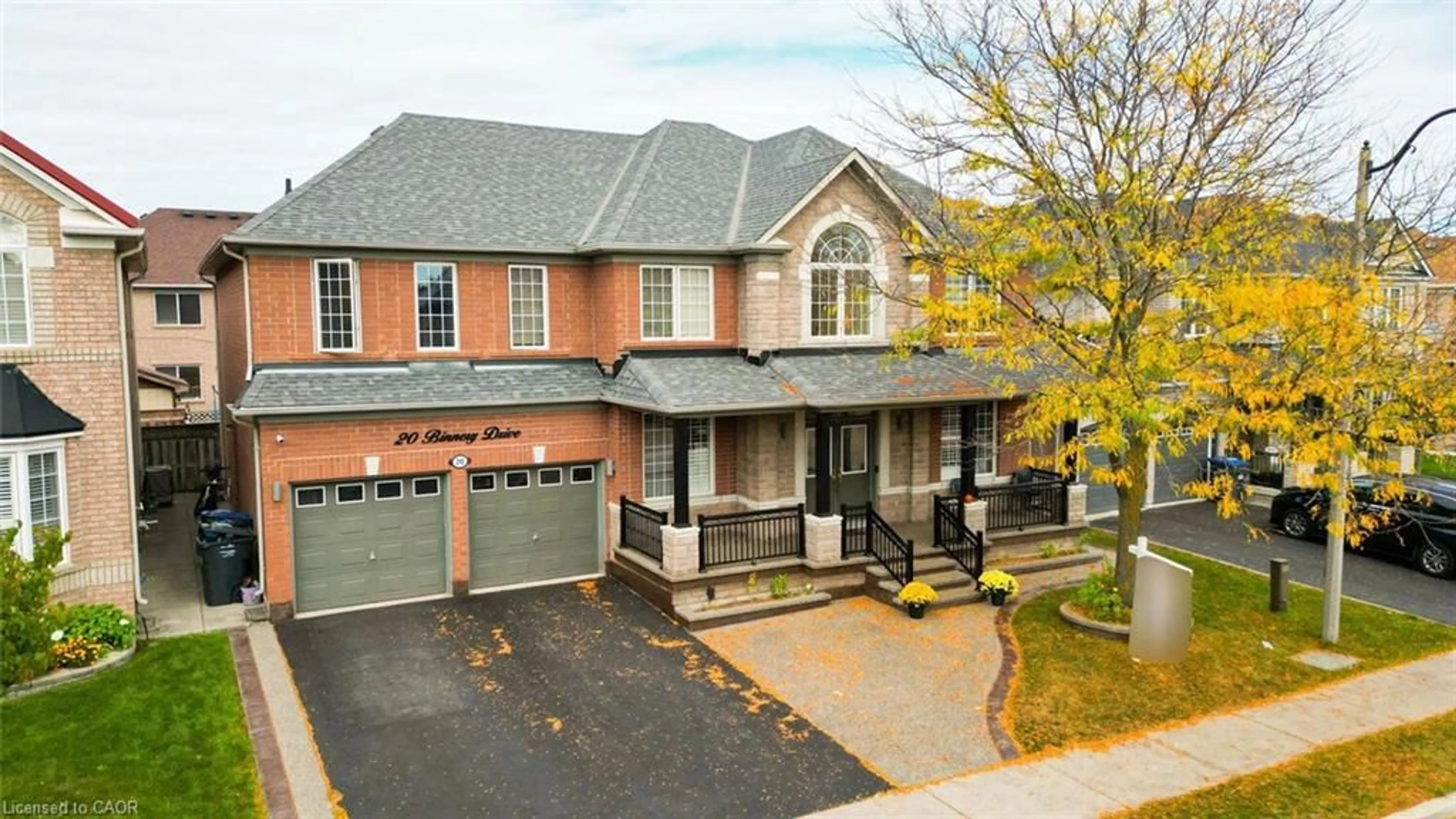 Home with brick exterior material, street for 20 Binnery Dr, Brampton Ontario L6P 1A7