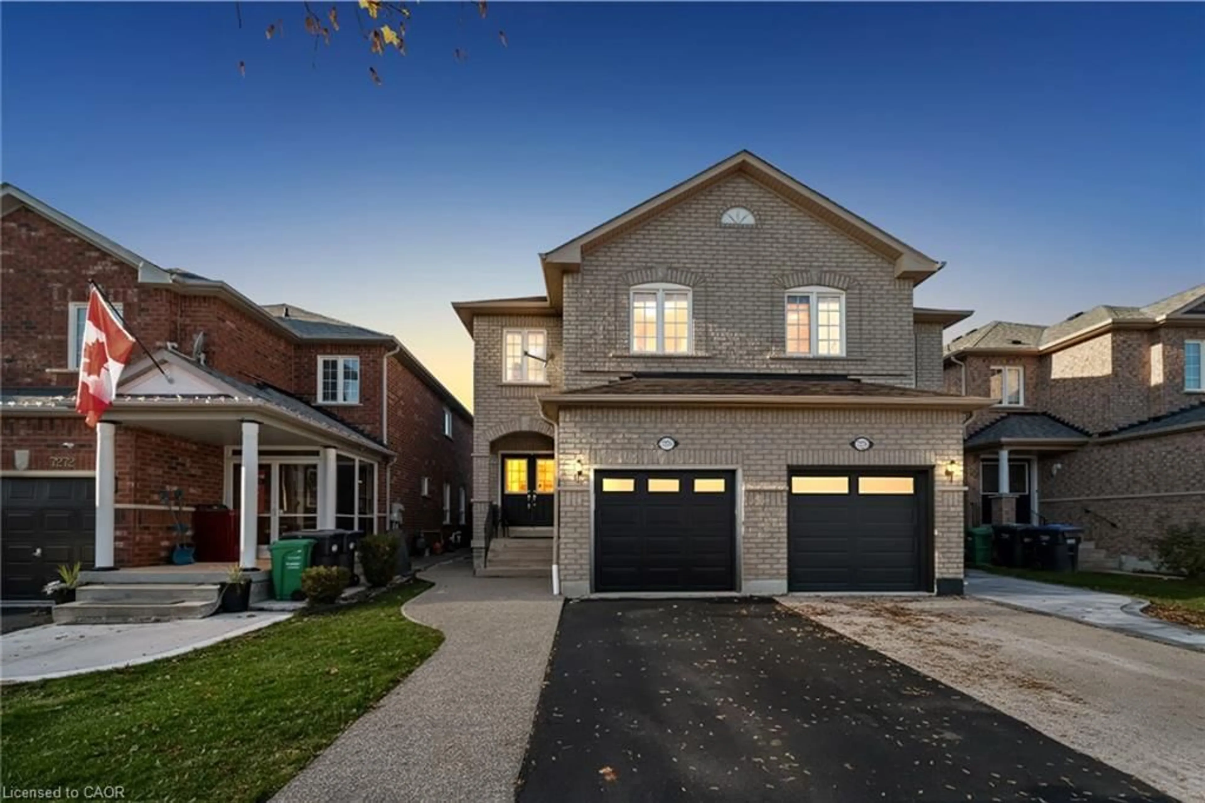Home with brick exterior material, street for 7276 Lowville Hts, Mississauga Ontario L5N 8L4