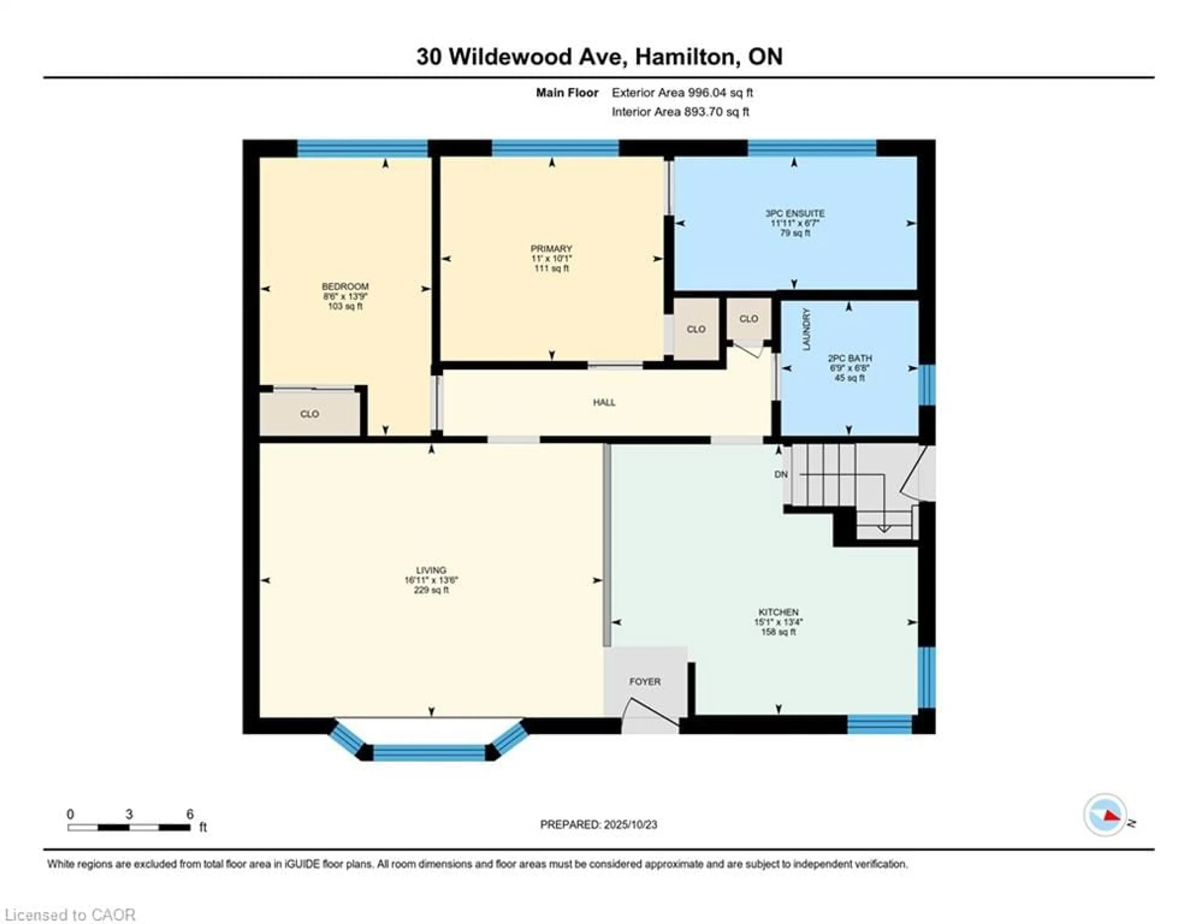 Floor plan for 30 Wildewood Ave, Hamilton Ontario L8T 1X3