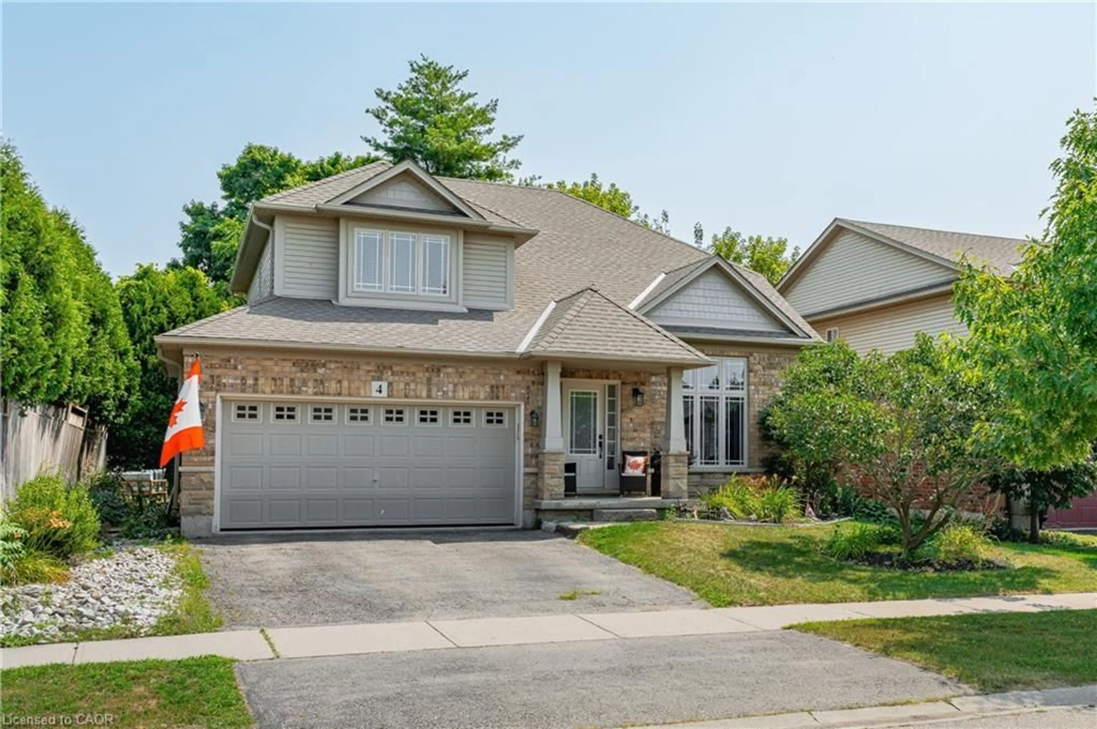 Home with brick exterior material, street for 4 Irongate Dr, Paris Ontario N3L 4G4