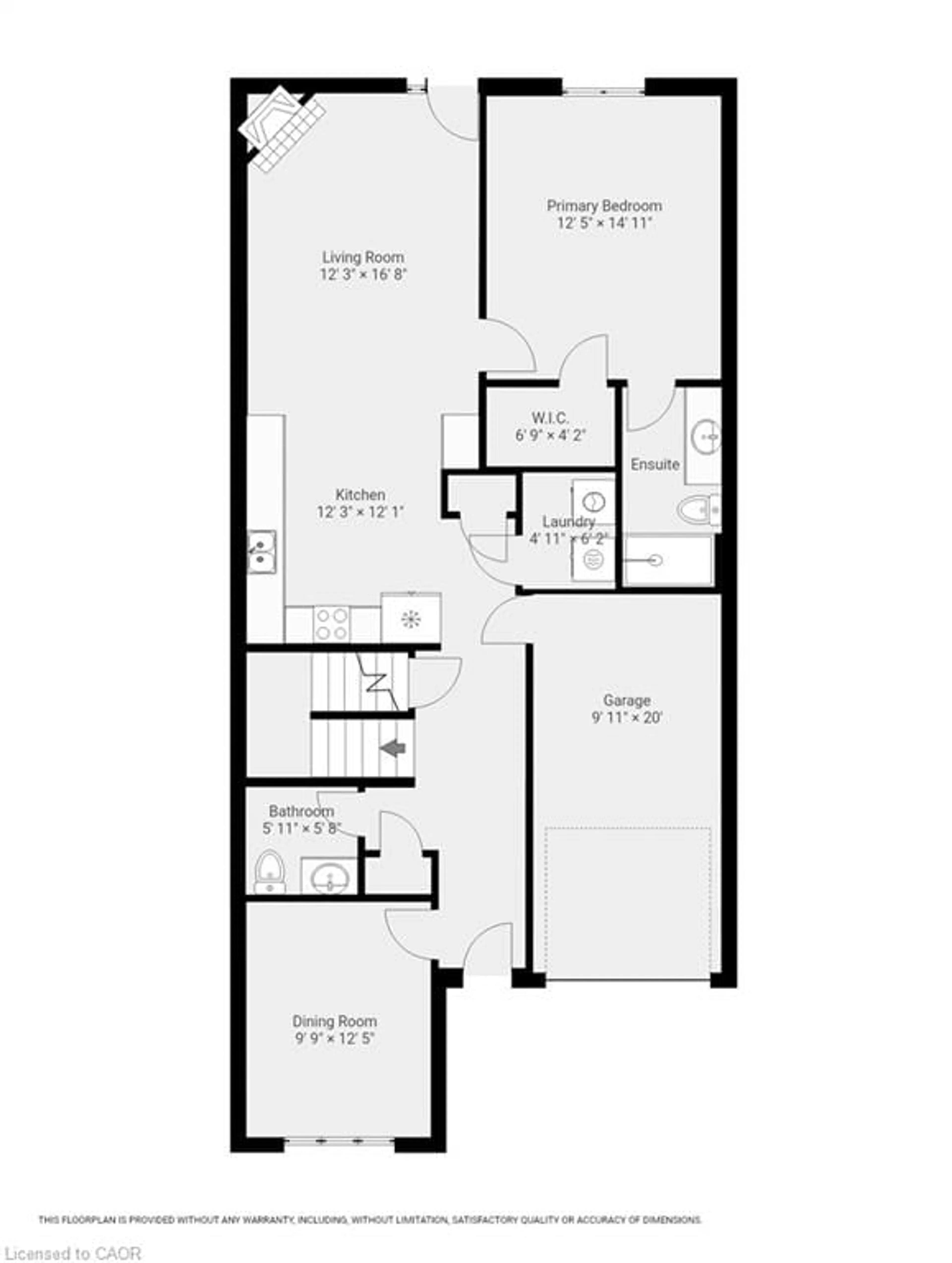 Floor plan for 2120 Itabashi Way #158, Burlington Ontario L7M 0V3