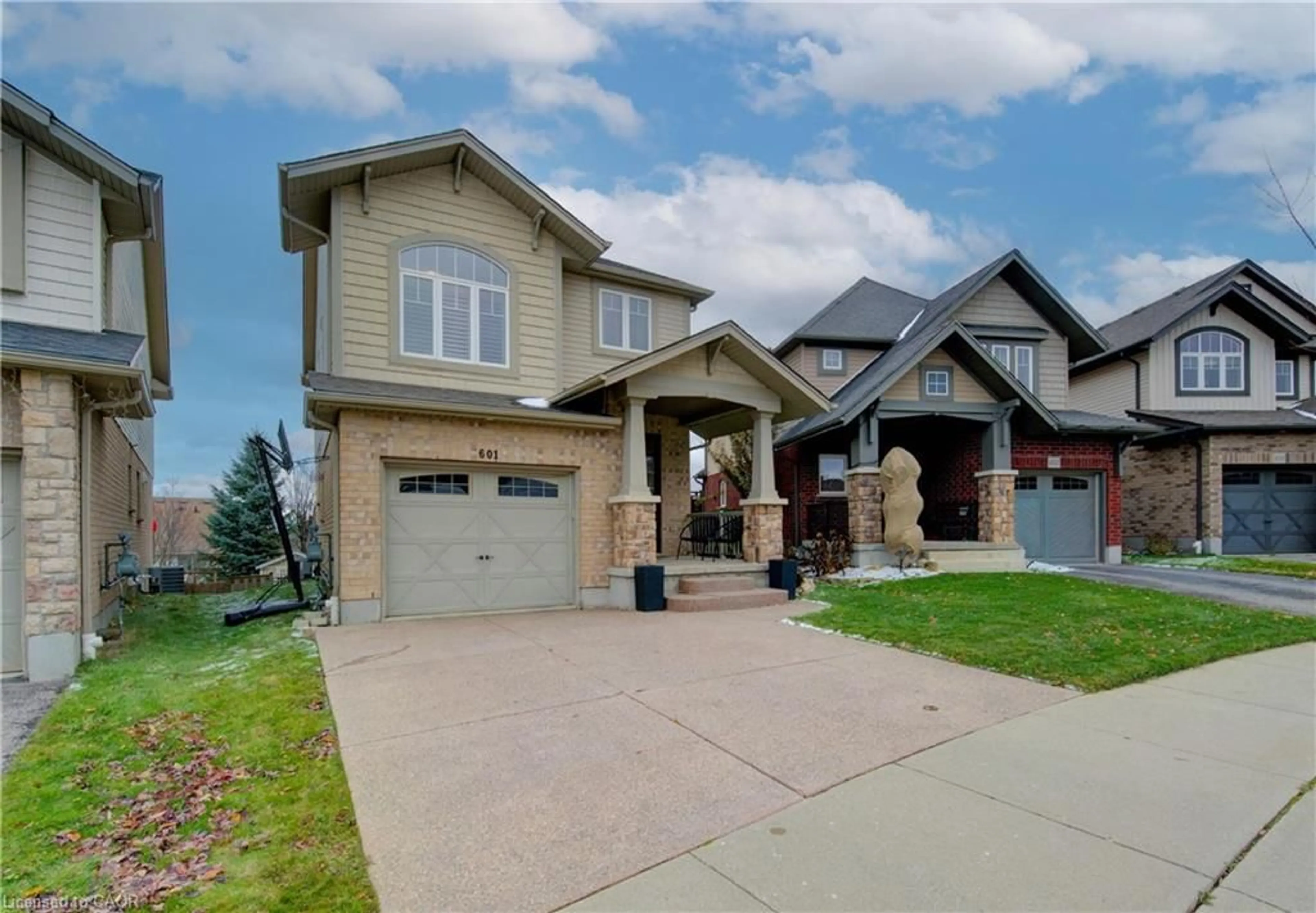 Home with brick exterior material, street for 601 Isaiah Cres, Kitchener Ontario N2E 0E6