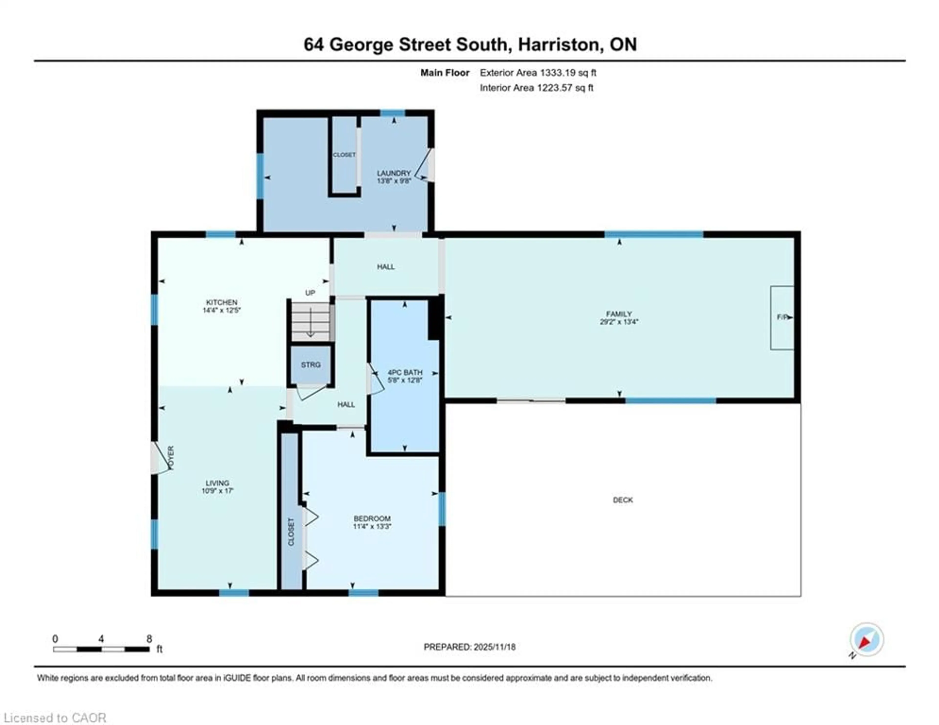 Floor plan for 64 George St, Harriston Ontario N0G 1Z0