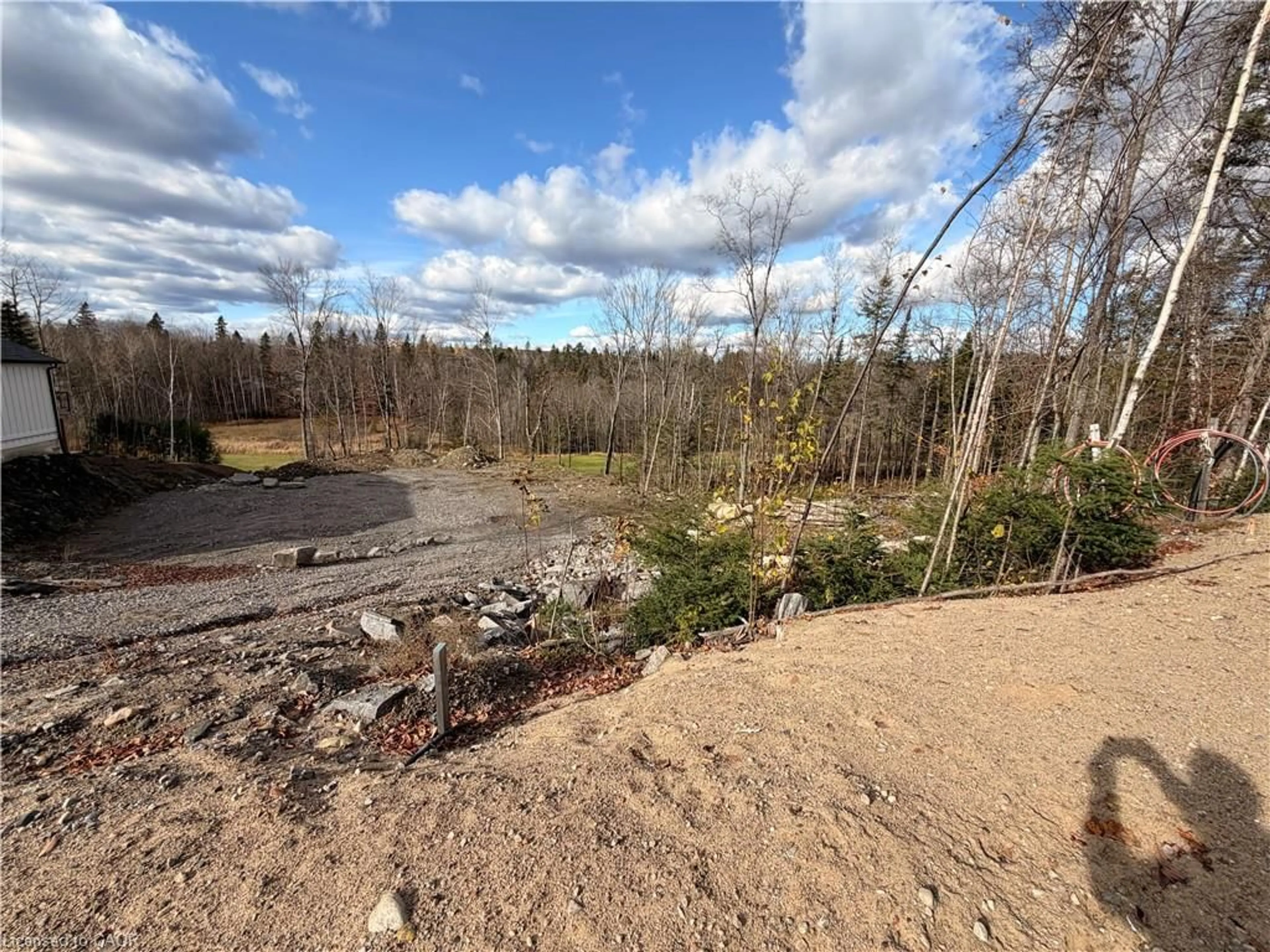 A pic from outside/outdoor area/front of a property/back of a property/a pic from drone, forest/trees view for LOT 8 St Andrew's Cir, Huntsville Ontario P1H 1B1