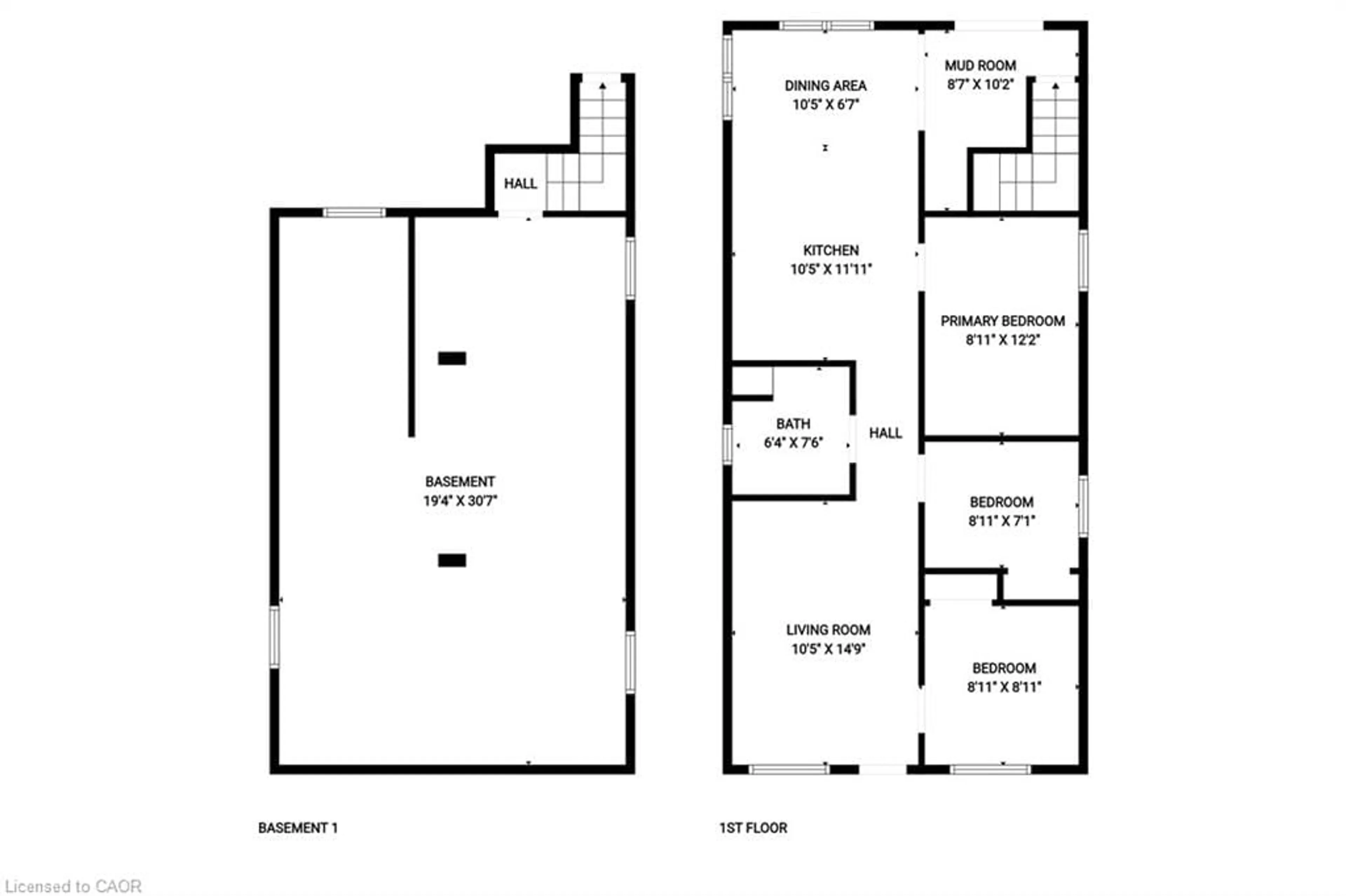 Floor plan for 330 Fairfield Ave, Hamilton Ontario L8H 5H8