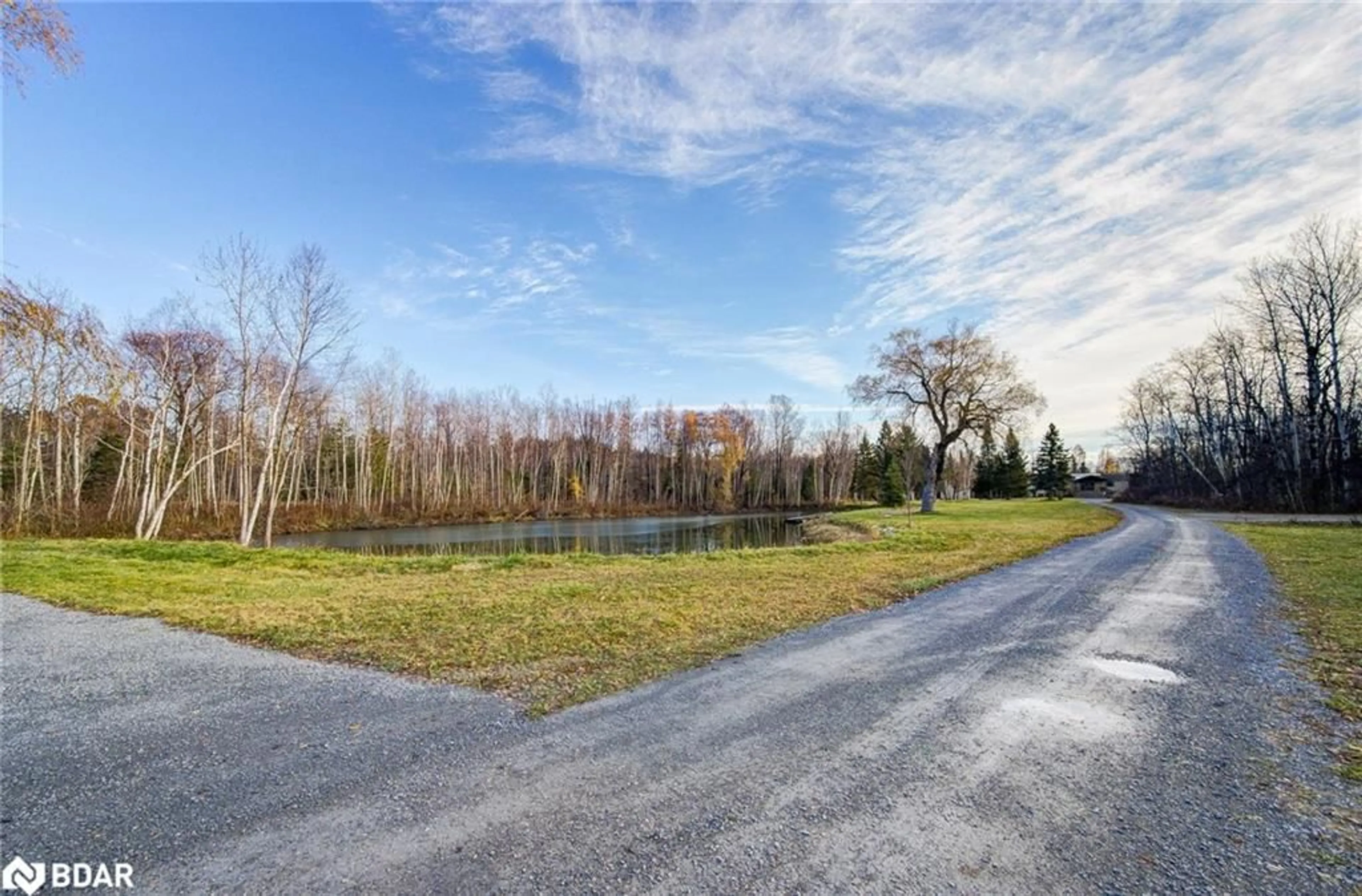 A pic from outside/outdoor area/front of a property/back of a property/a pic from drone, water/lake/river/ocean view for 4909 Holborn Rd, Mount Albert Ontario L0G 1M0