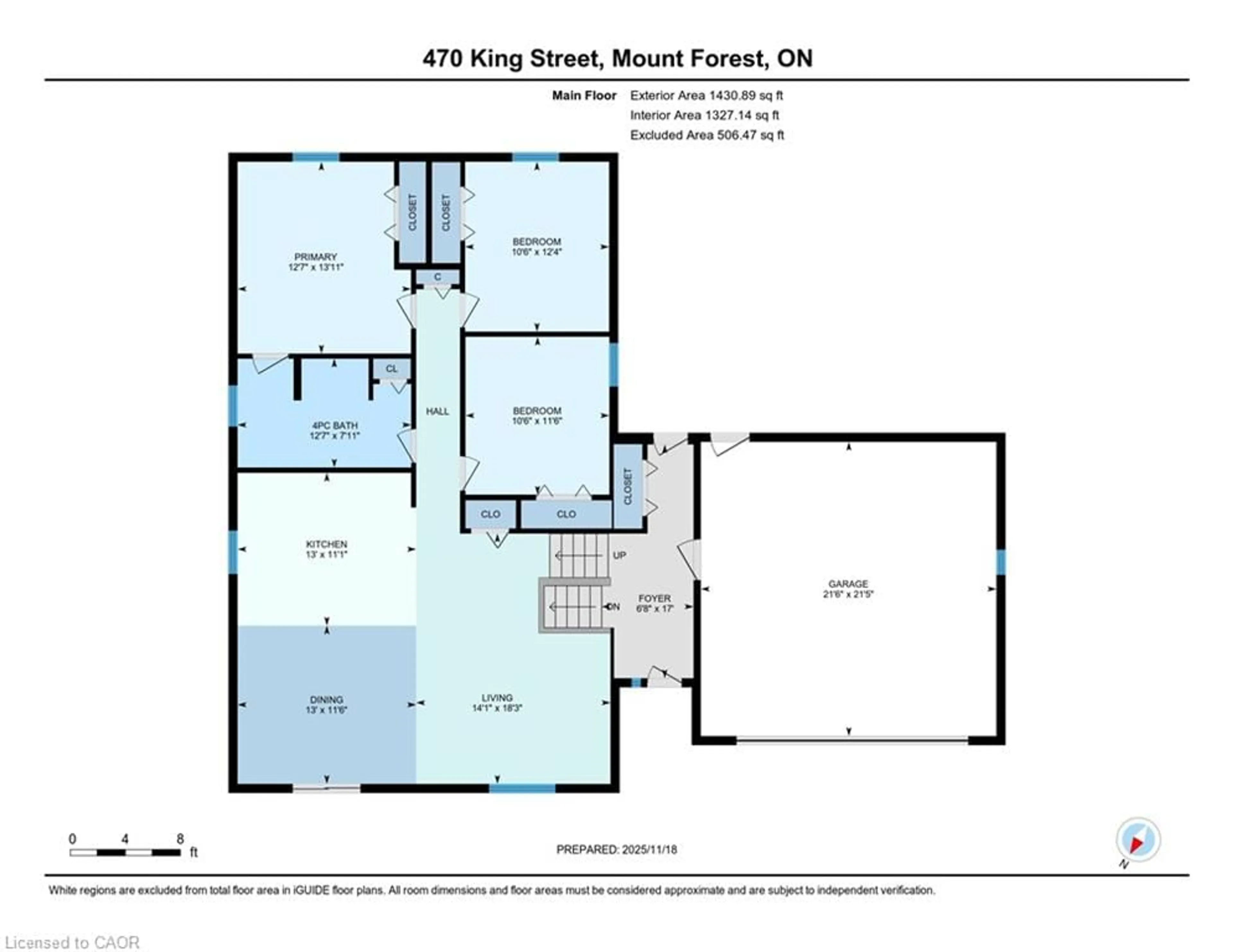 Floor plan for 460 King St, Mount Forest Ontario N0G 2L2