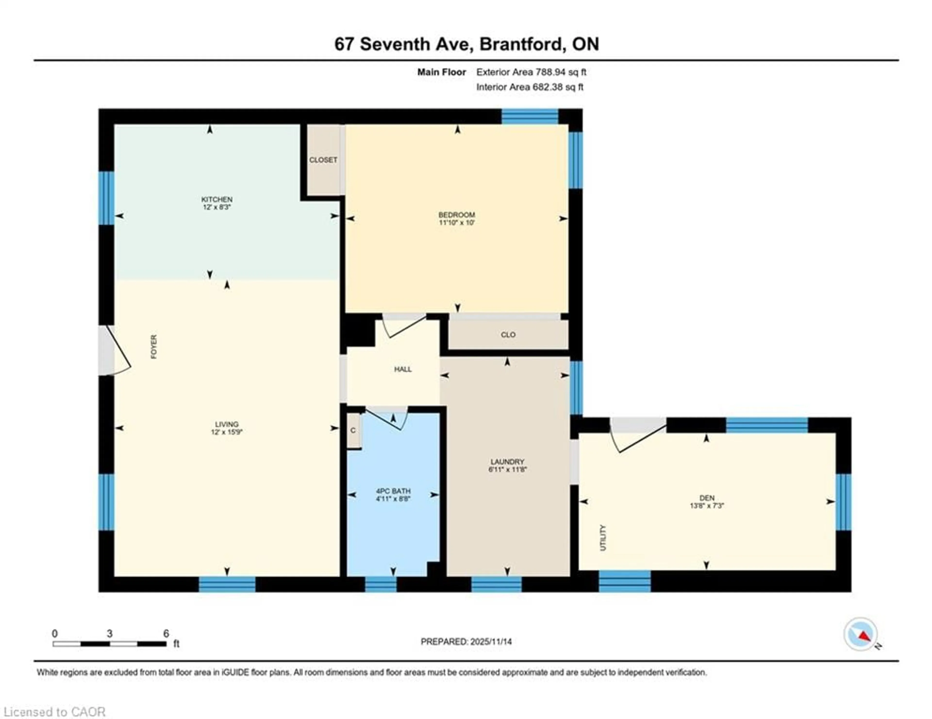 Floor plan for 67 Seventh Ave, Brantford Ontario N3S 1B5