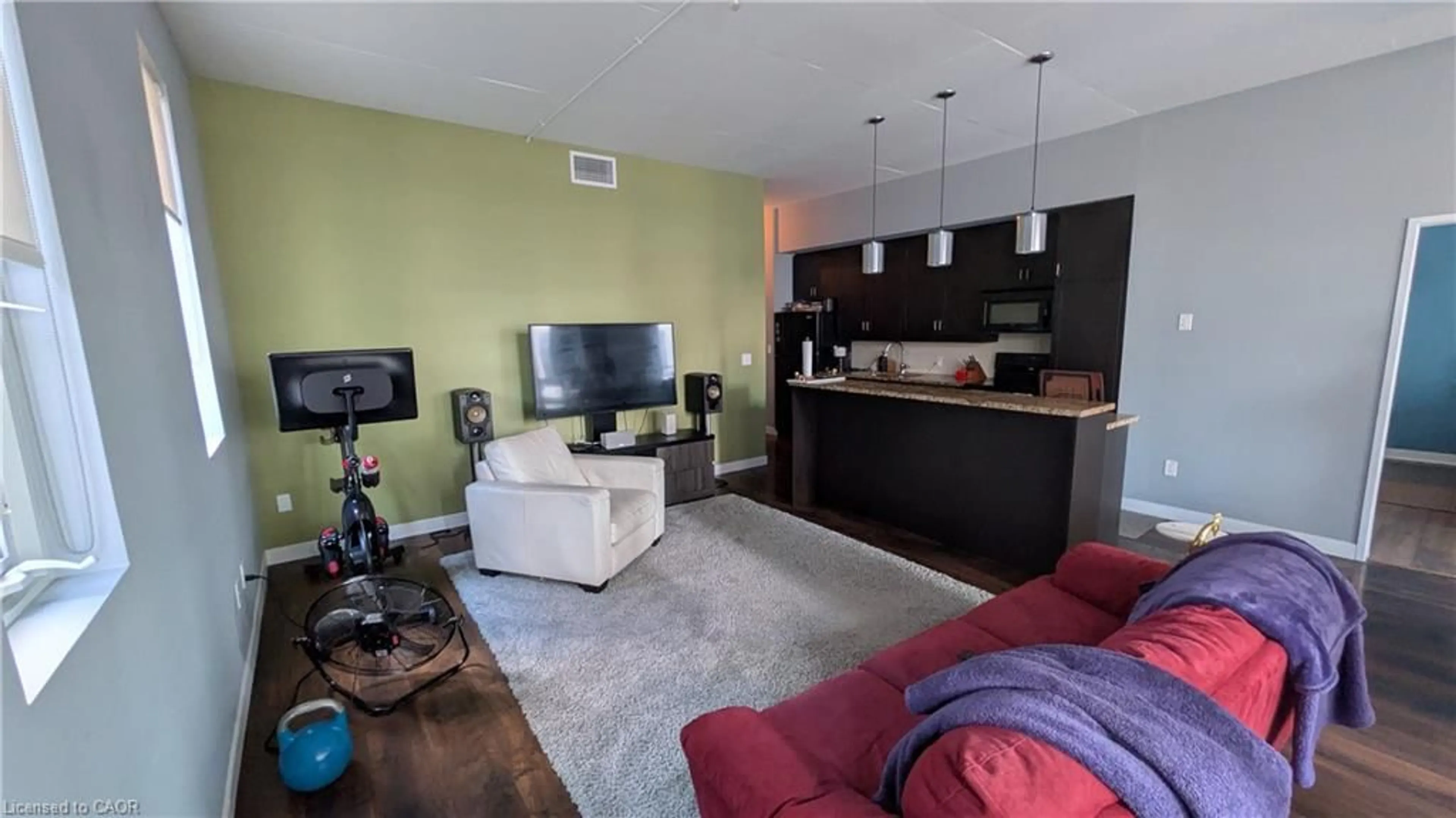 Living room with furniture, unknown for 191 King St #213, Waterloo Ontario N2J 1R1