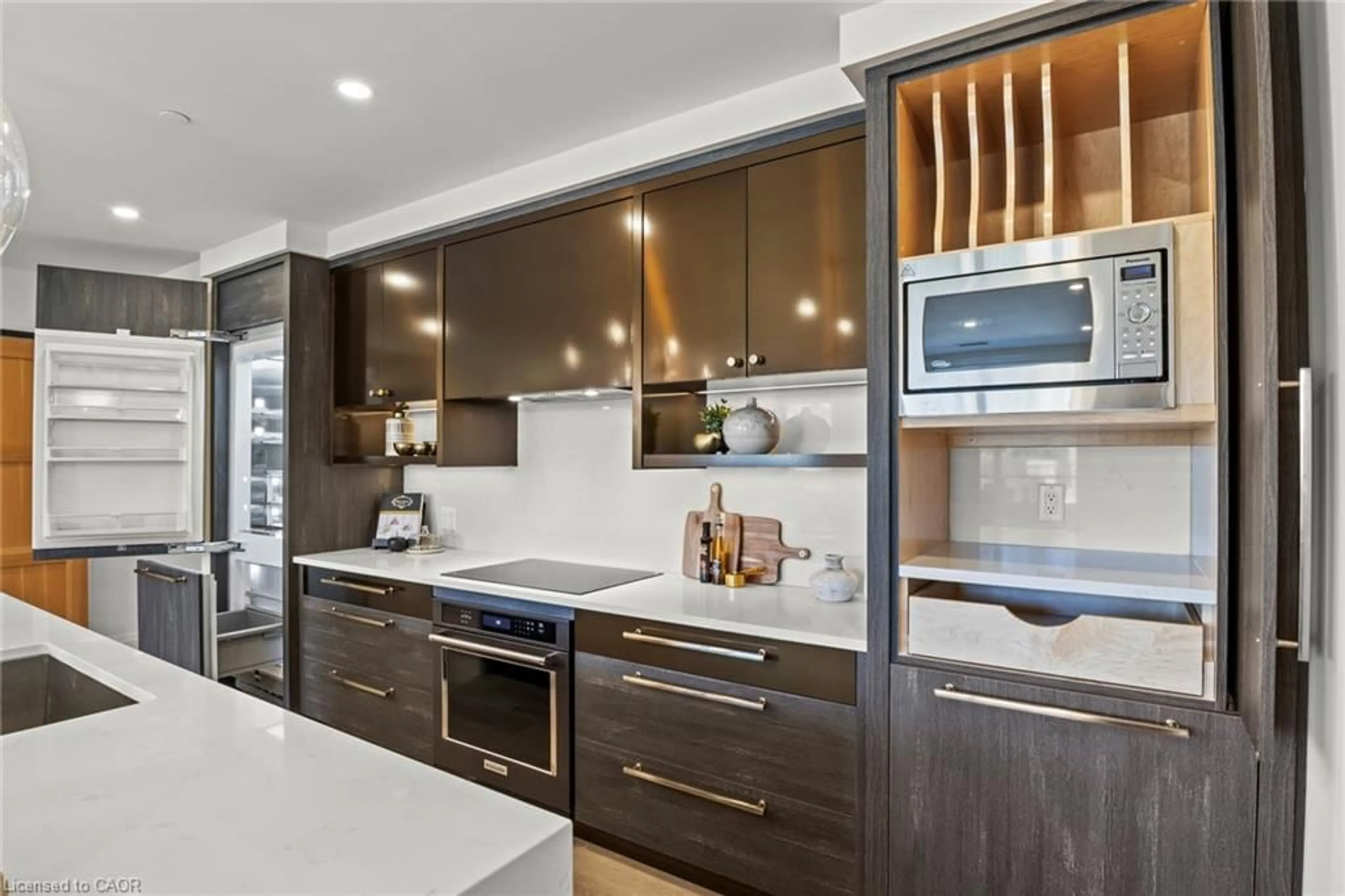 Contemporary kitchen, ceramic/tile floor for 6523 Wellington 7 Rd #110, Elora Ontario N0B 1S0