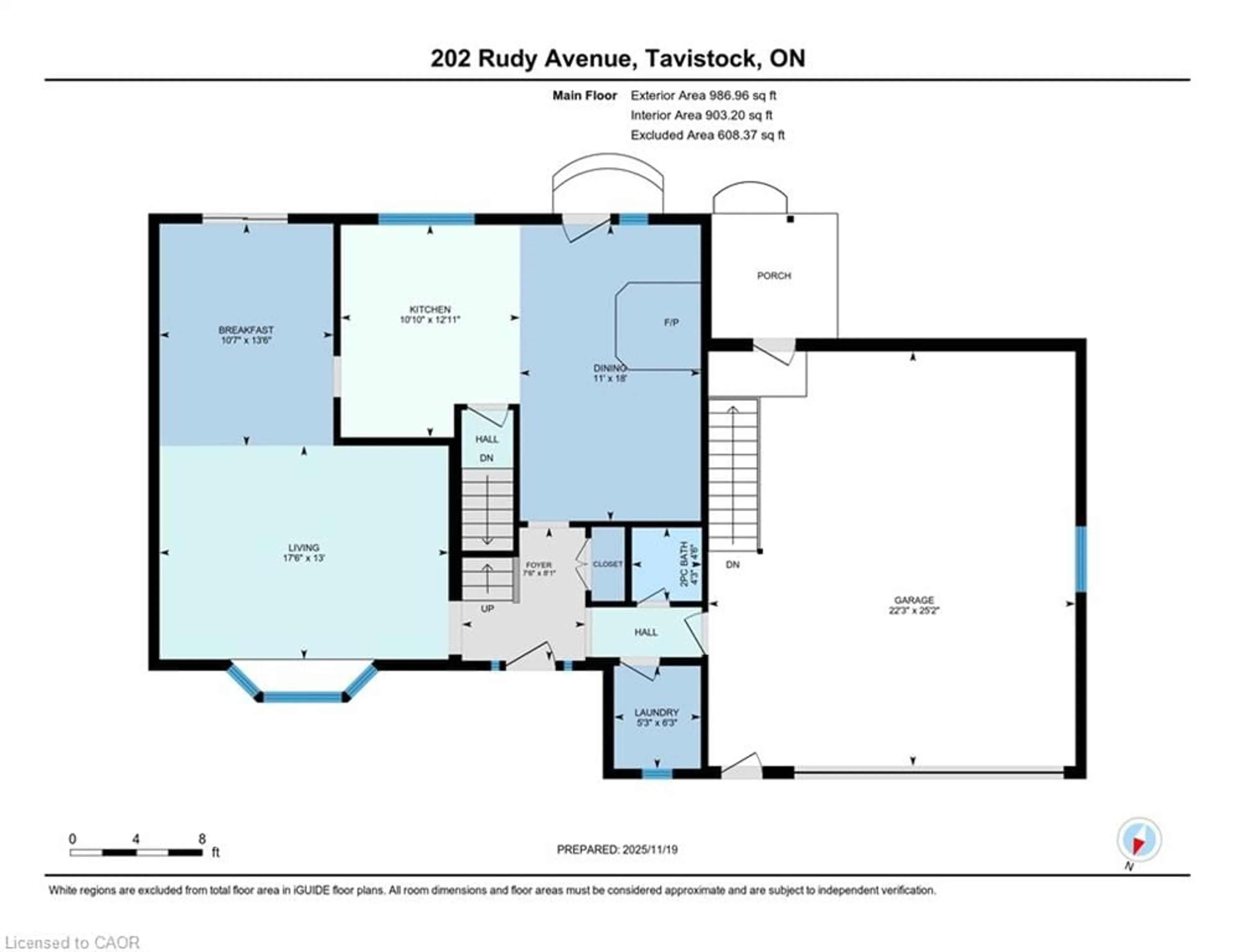 Floor plan for 202 Rudy Ave, Tavistock Ontario N0B 2R0