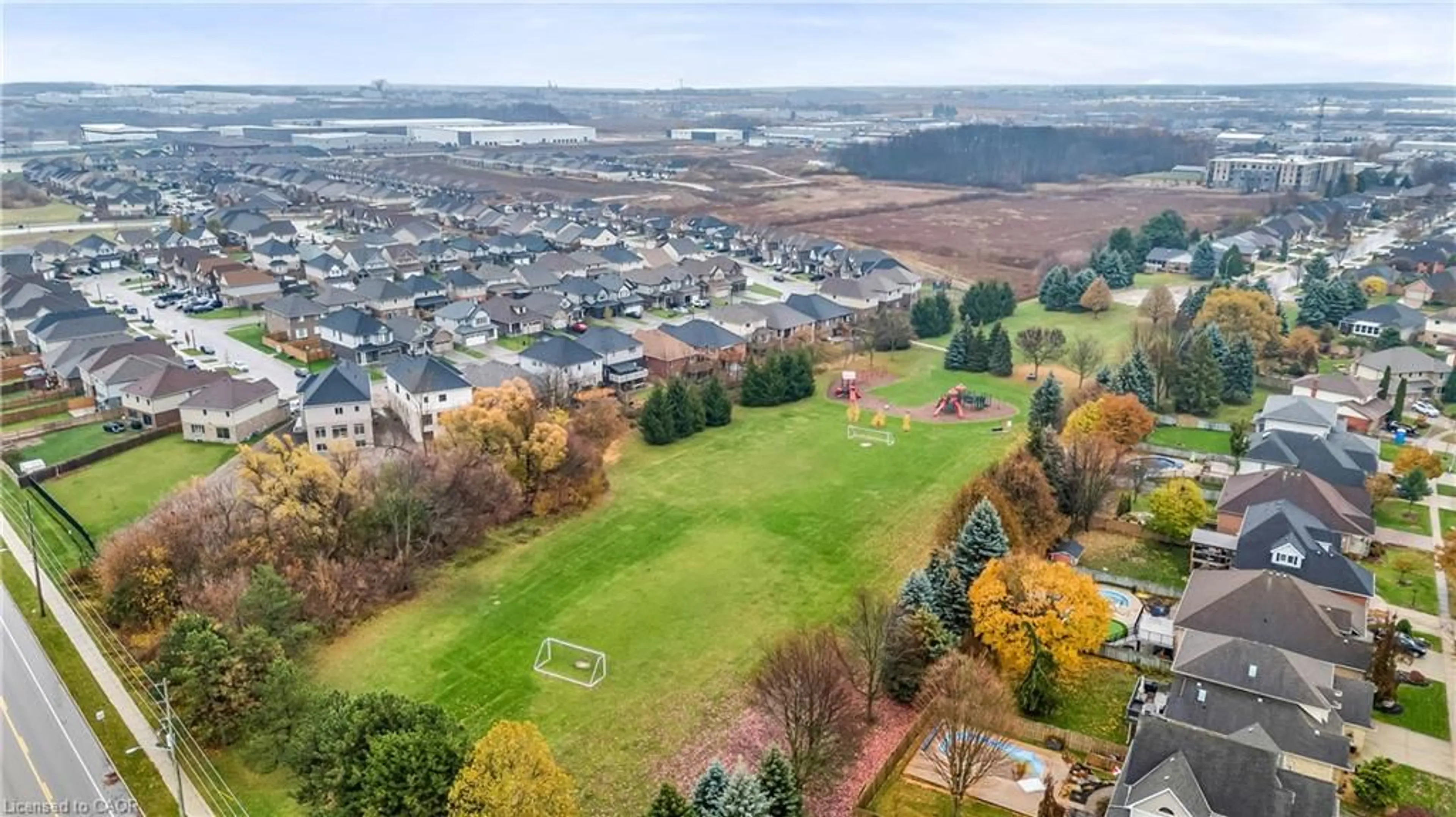 A pic from outside/outdoor area/front of a property/back of a property/a pic from drone, mountain view for 1242 Caen Ave, Woodstock Ontario N4T 0G3