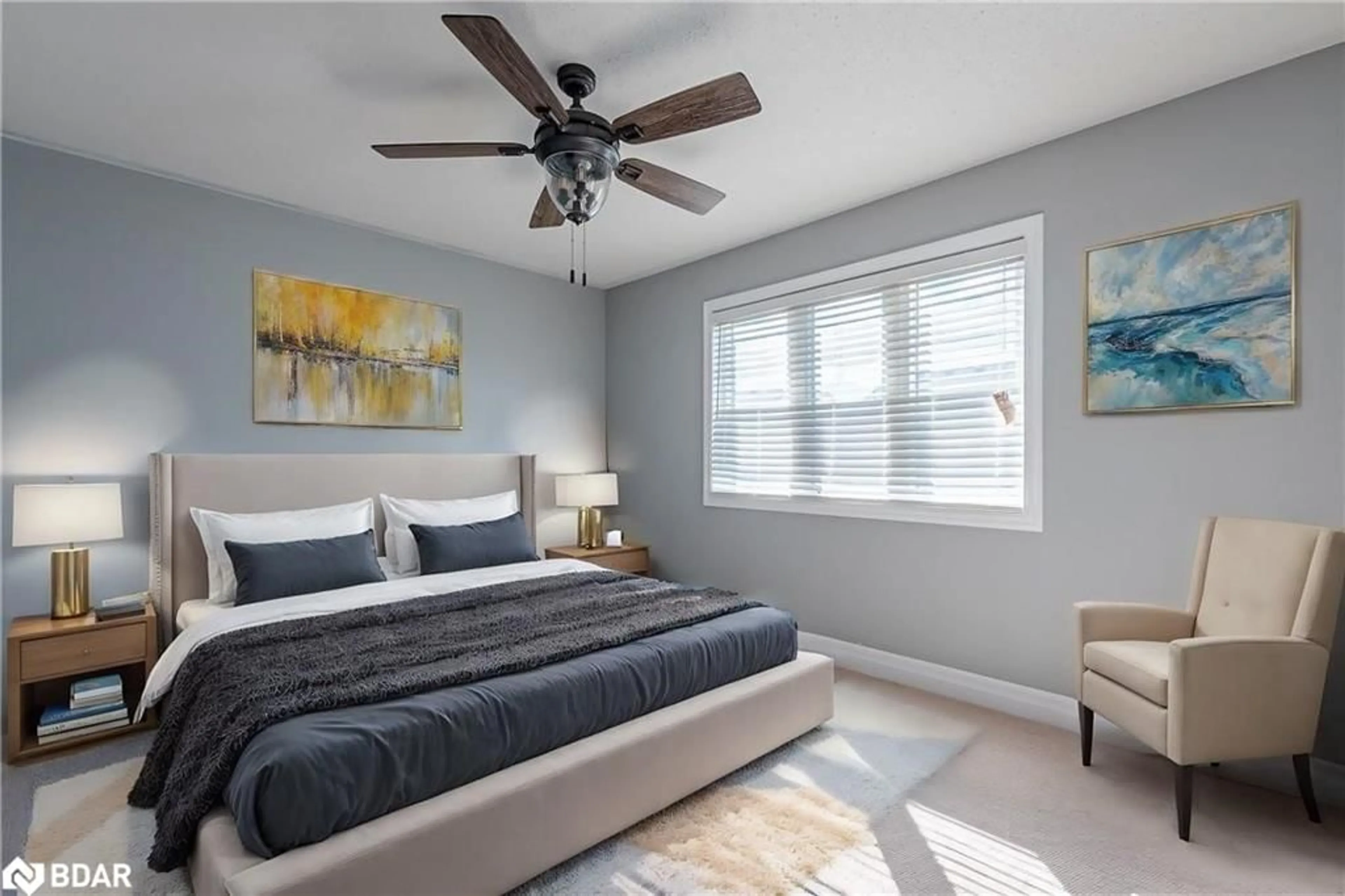 Bedroom with bed, unknown for 69 Kidd Cres, New Tecumseth Ontario L9R 0C8