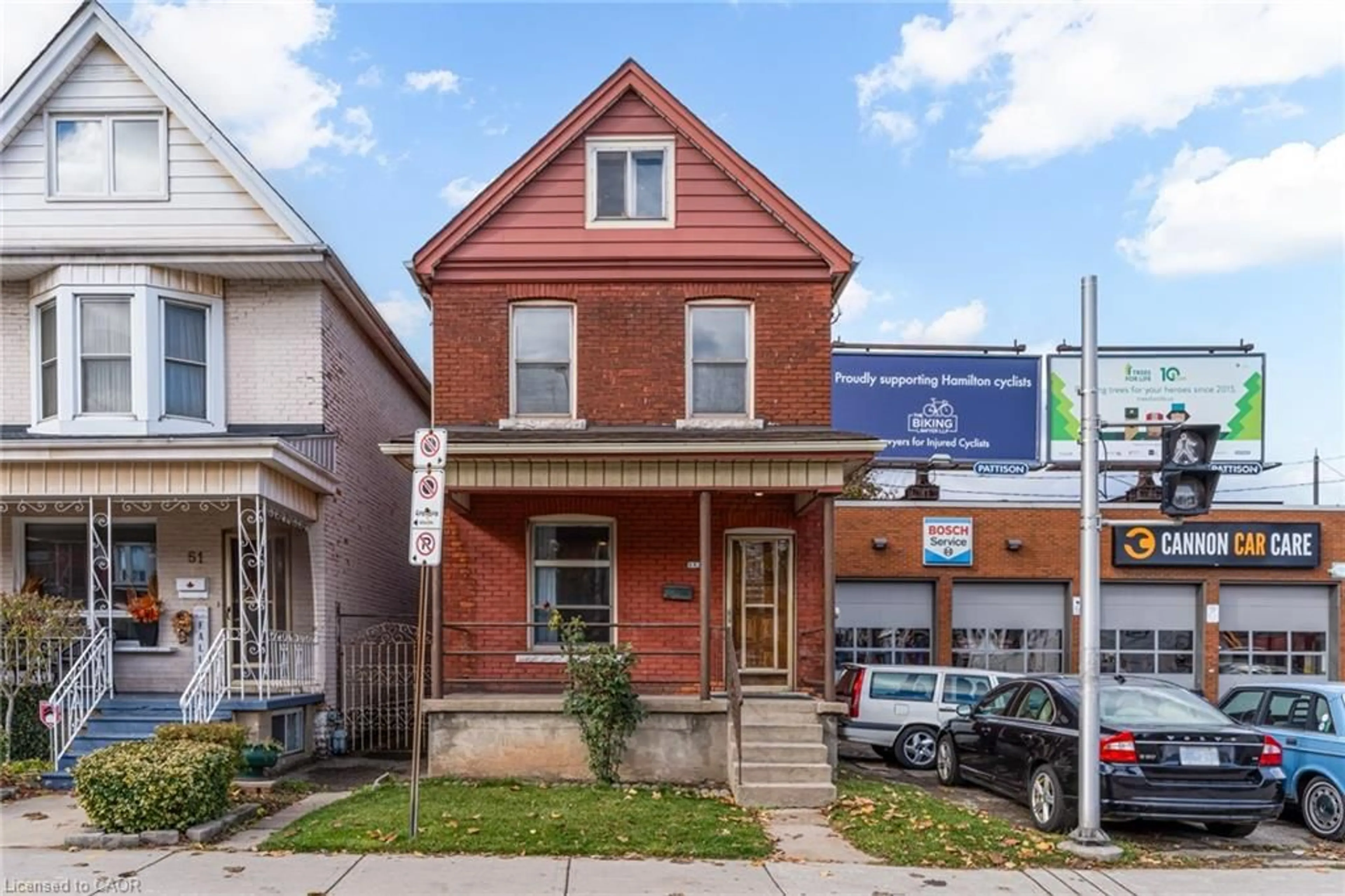 Home with brick exterior material, street for 53 Sherman Ave, Hamilton Ontario L8L 6M1