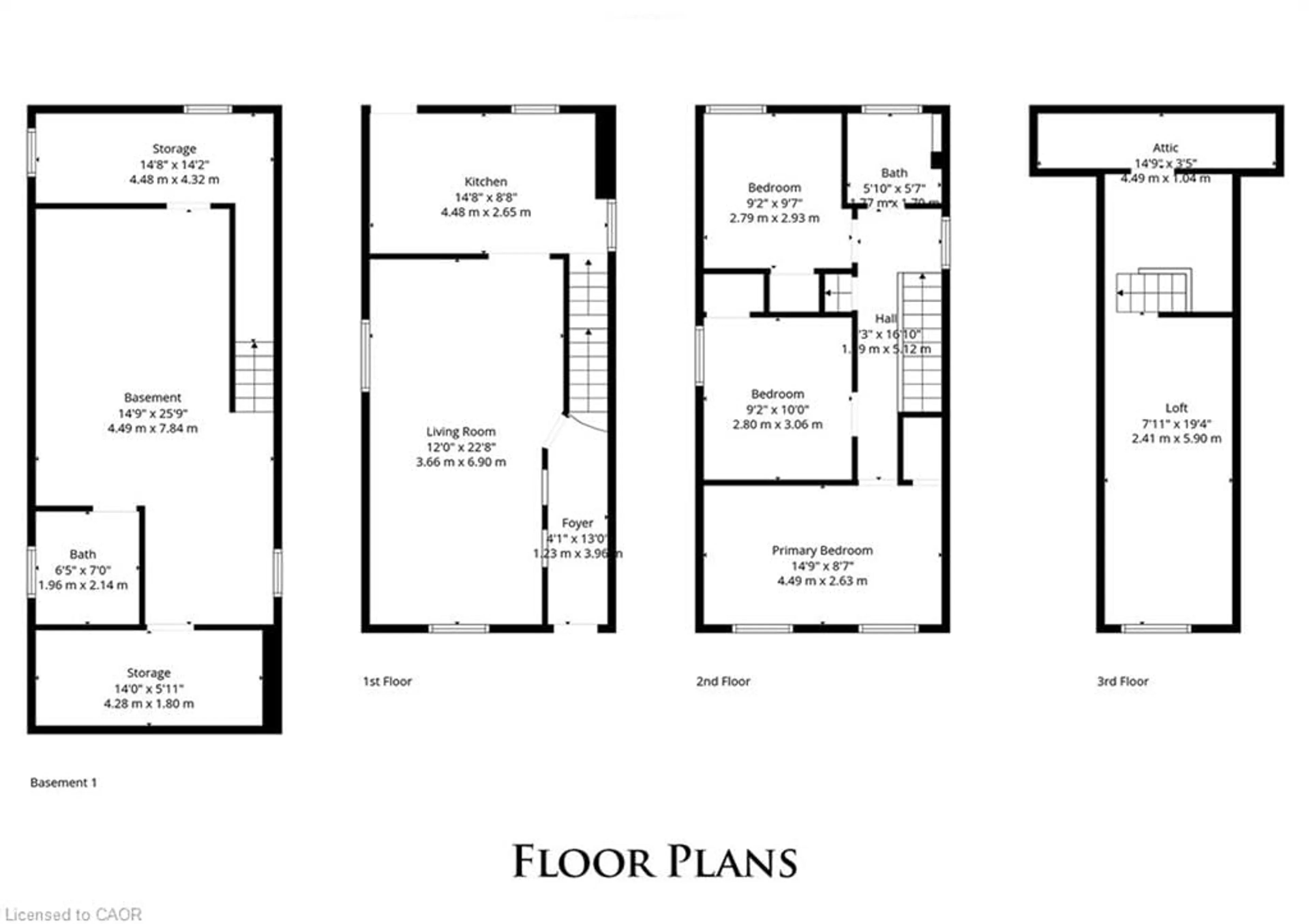 Floor plan for 53 Sherman Ave, Hamilton Ontario L8L 6M1