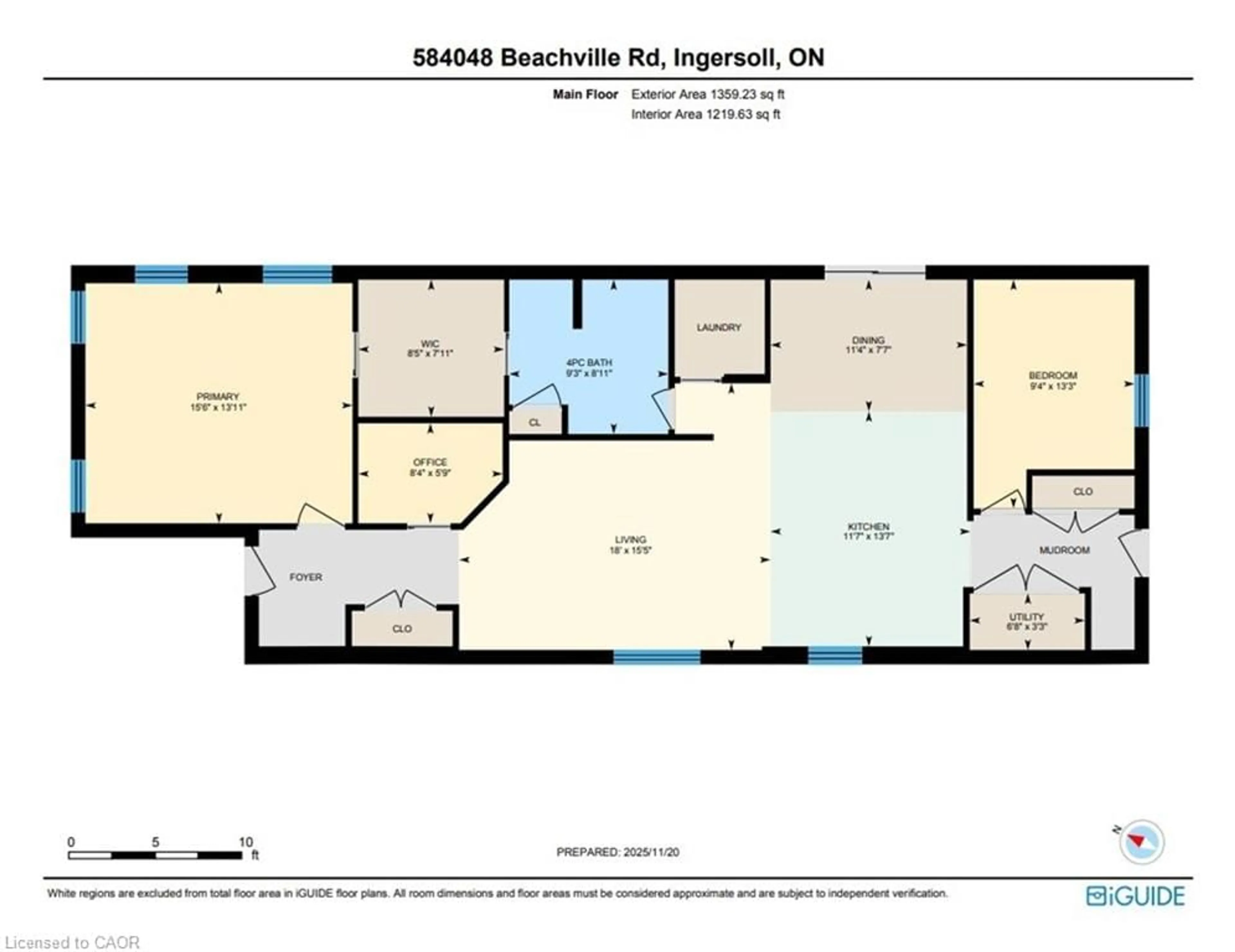 Floor plan for 584038 Beachville Rd, Ingersoll Ontario N5C 3J5