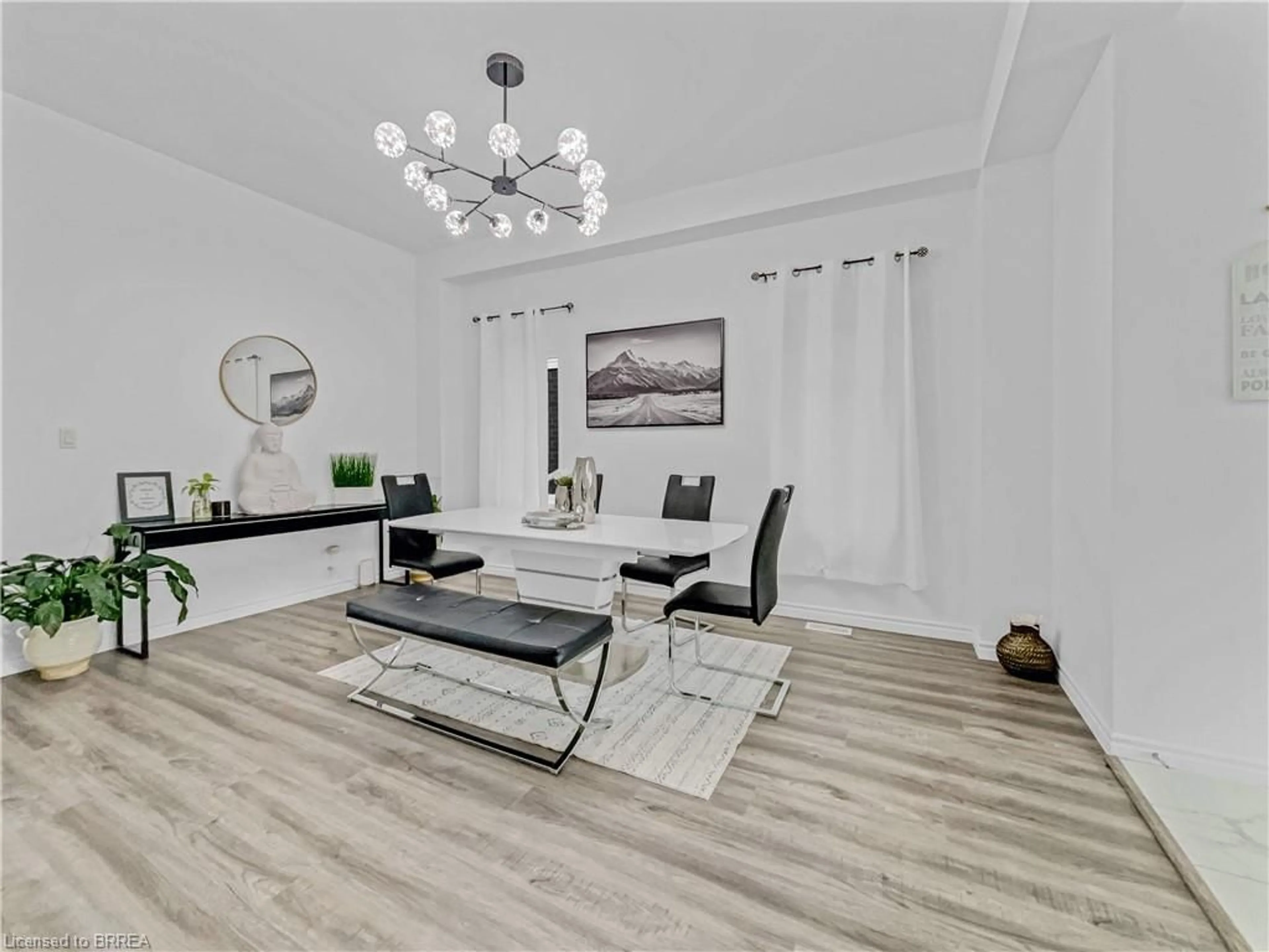 Living room with furniture, wood/laminate floor for 28 Sass Cres, Paris Ontario N3L 0E9