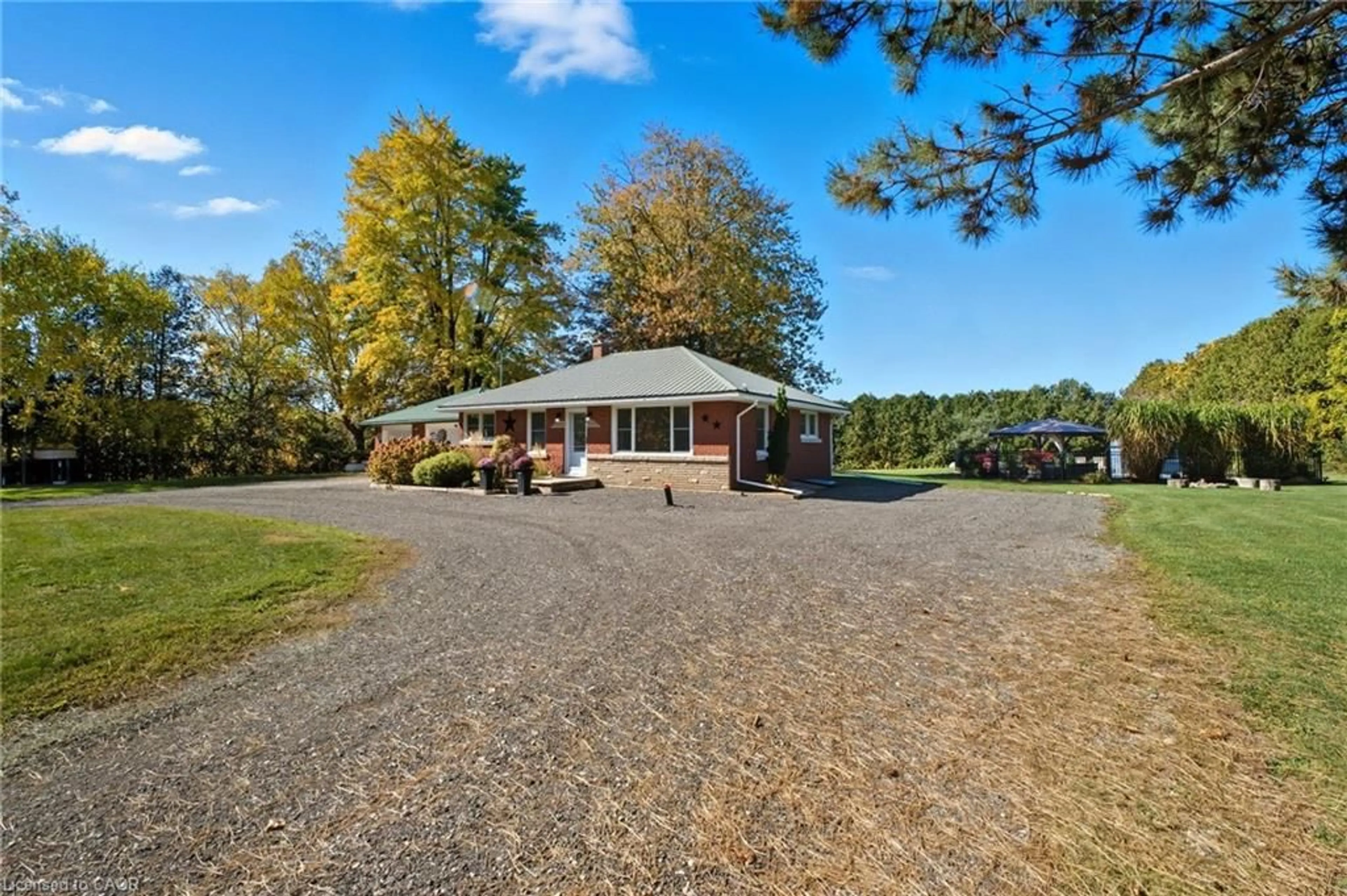 A pic from outside/outdoor area/front of a property/back of a property/a pic from drone, water/lake/river/ocean view for 1822 Spragues Rd, Ayr Ontario N1R 5S5