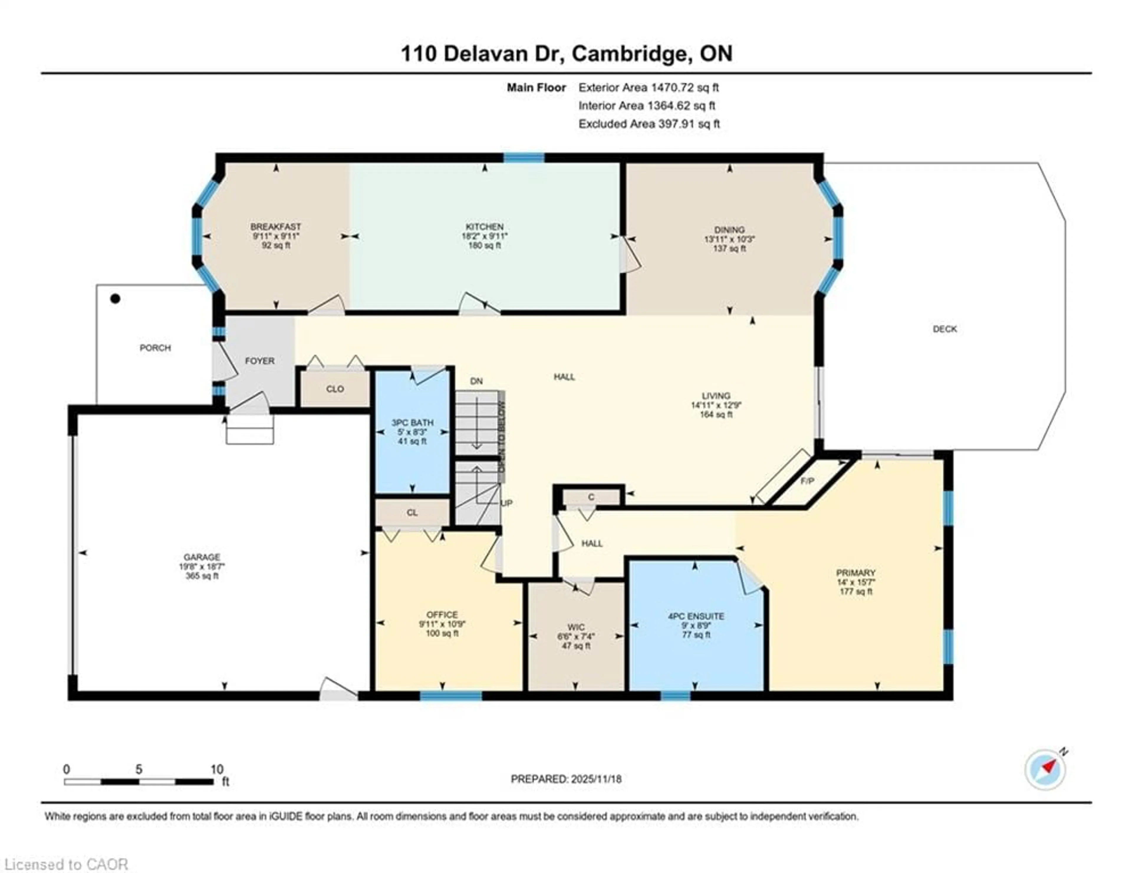 Floor plan for 110 Delavan Dr, Cambridge Ontario N1S 4S3