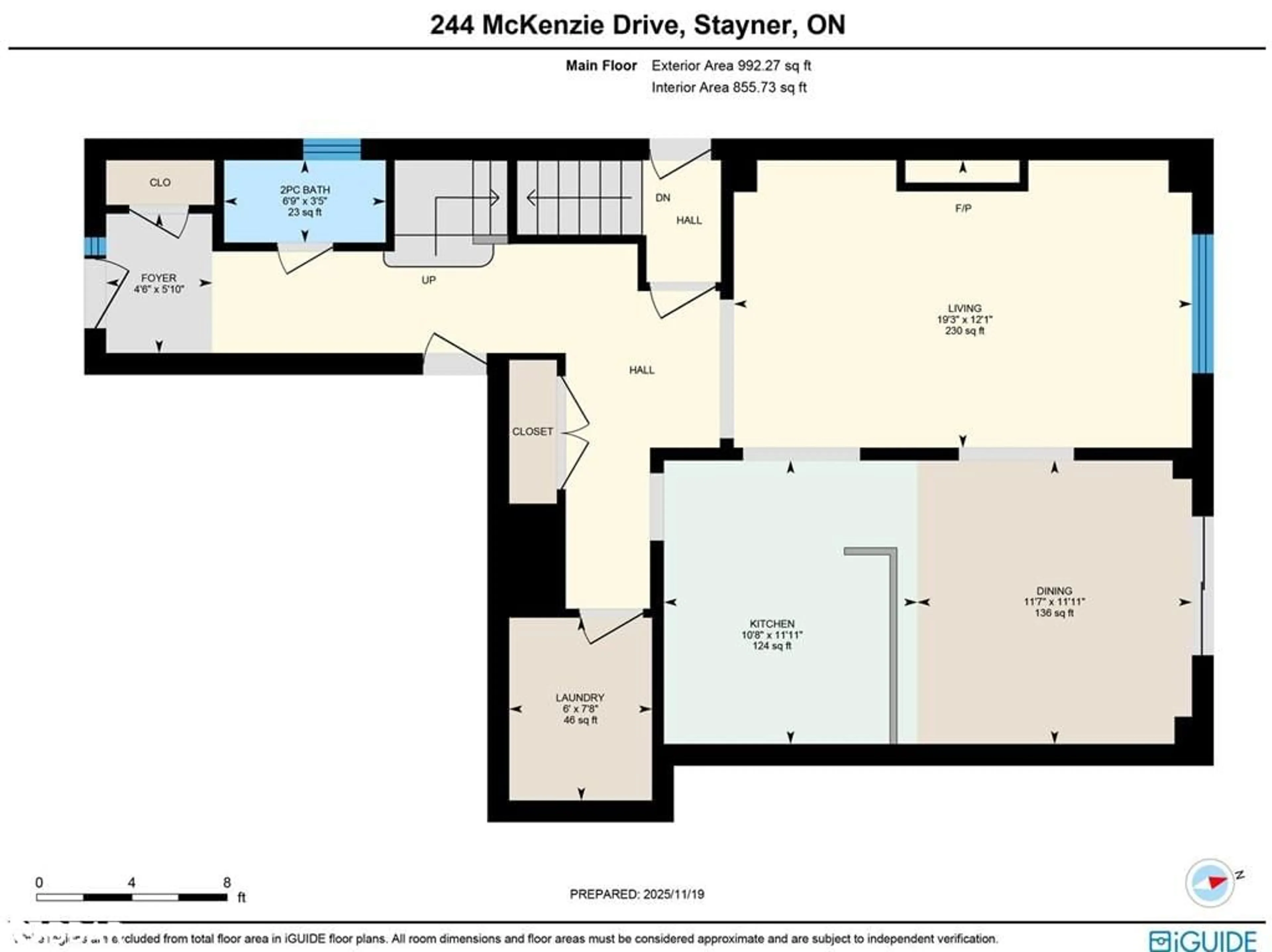 Floor plan for 244 Mckenzie Dr, Stayner Ontario L0M 1S0