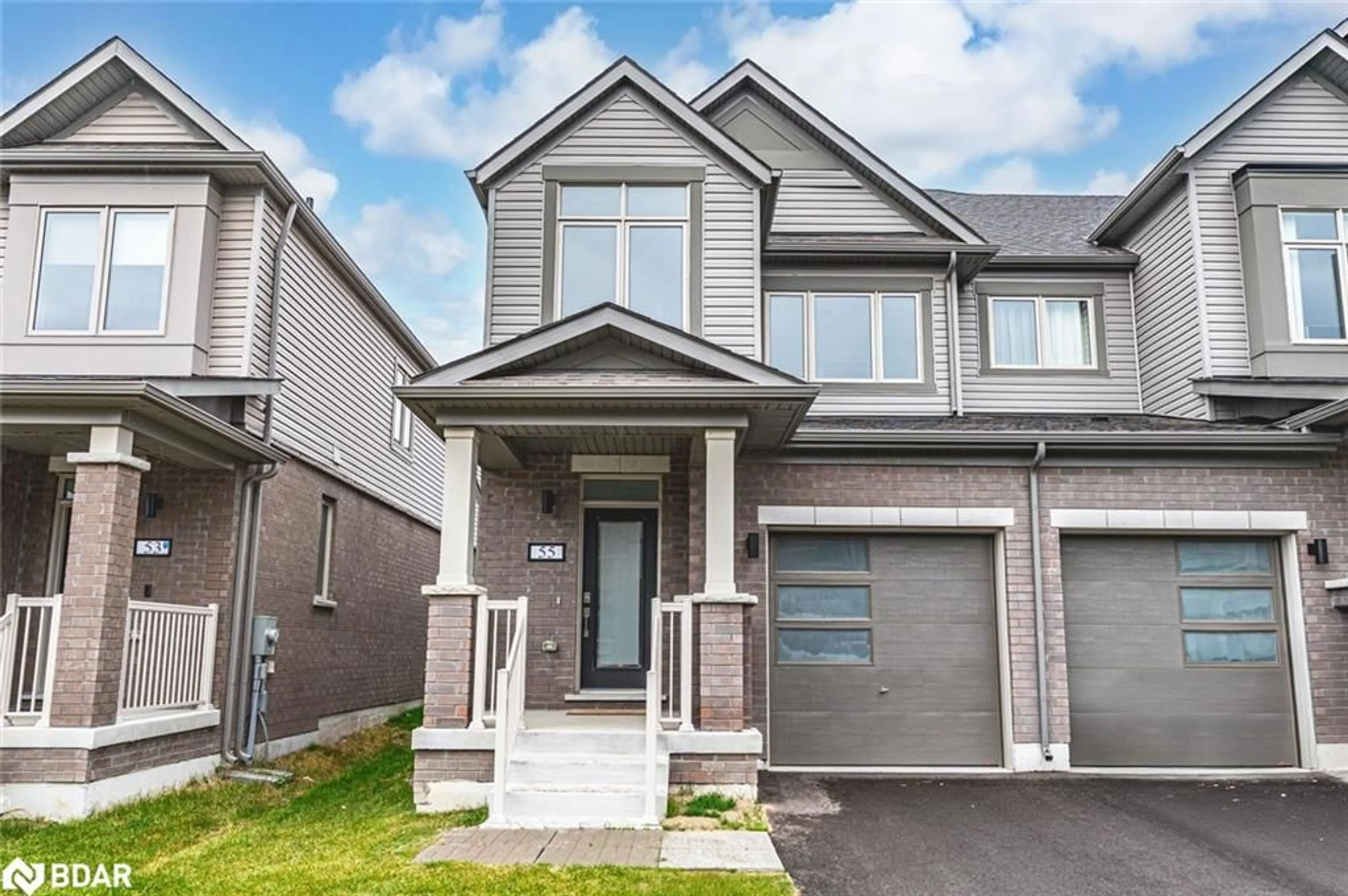 Home with brick exterior material, street for 55 Sagewood Ave, Barrie Ontario L9J 0K4