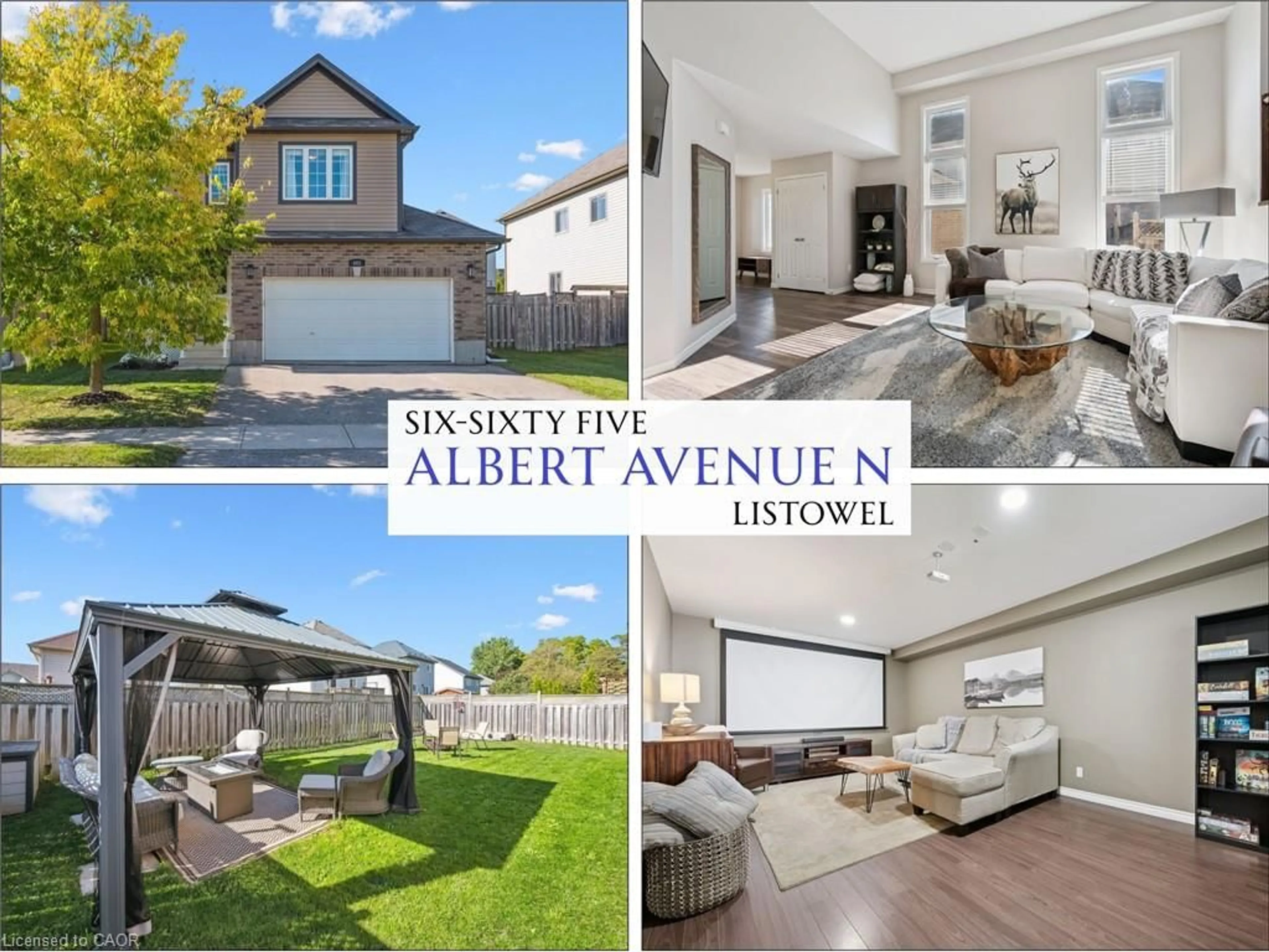 A pic from outside/outdoor area/front of a property/back of a property/a pic from drone, street for 665 Albert Ave, Listowel Ontario N4W 0A1