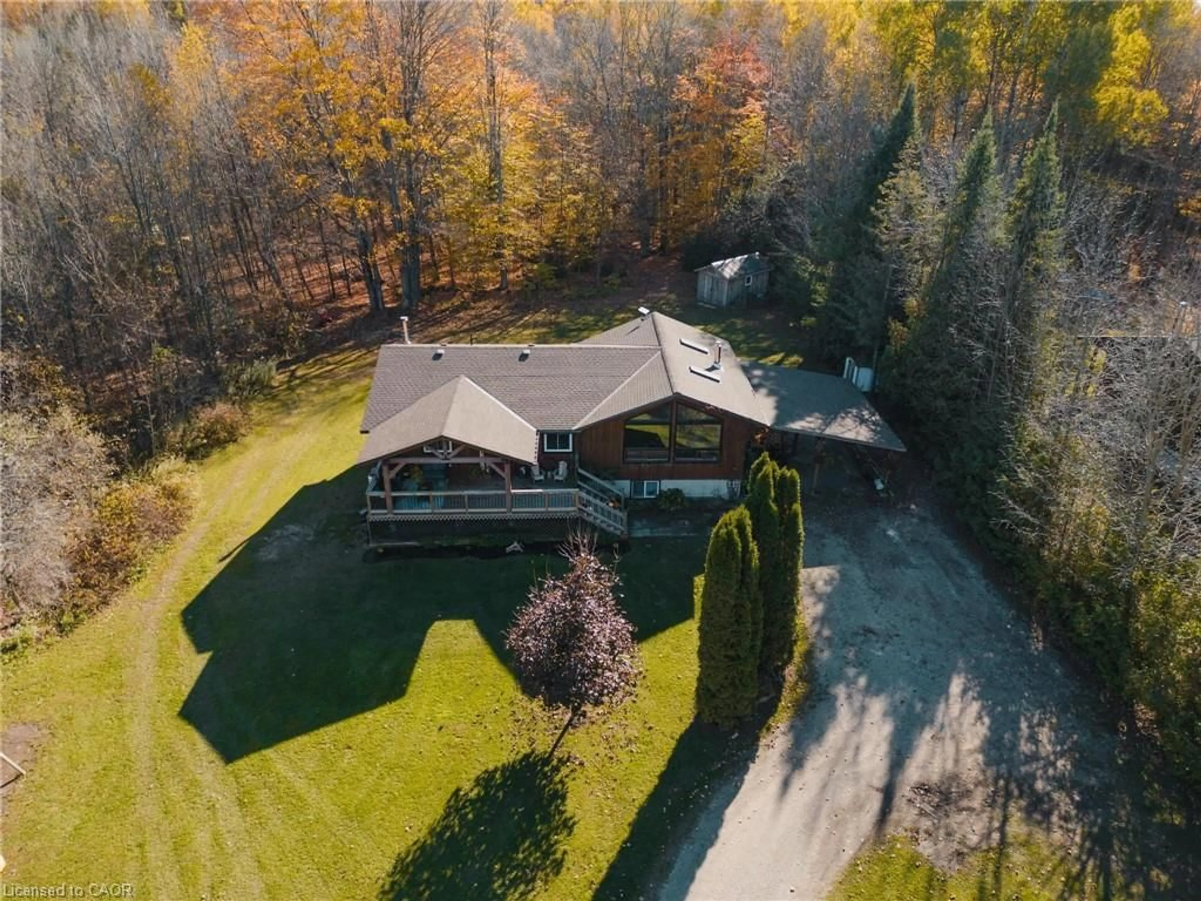 A pic from outside/outdoor area/front of a property/back of a property/a pic from drone, unknown for 342008 Concession 14 Rd, Georgian Bluffs Ontario N0H 2T0