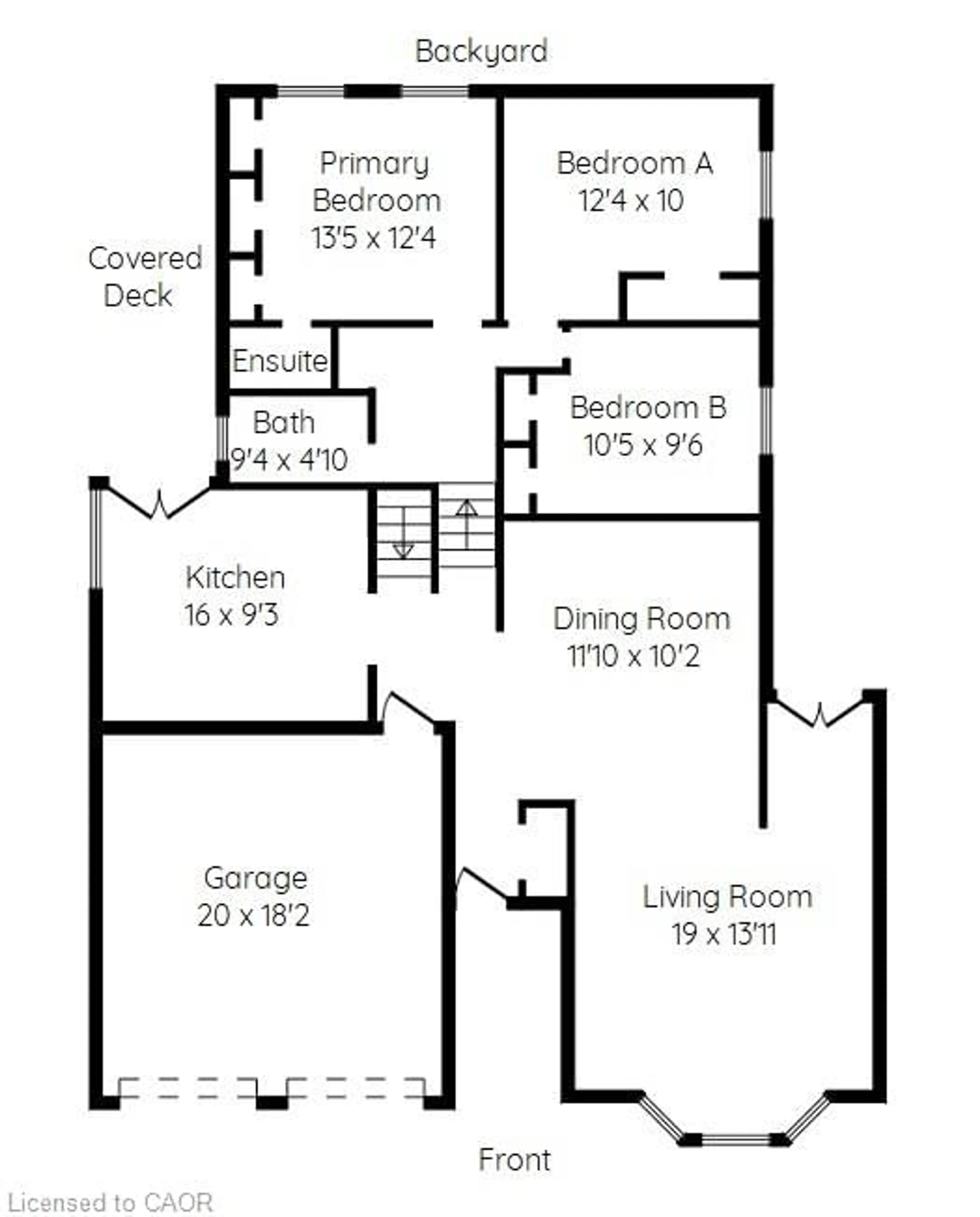 Floor plan for 2346 Cavendish Dr, Burlington Ontario L7P 3B4