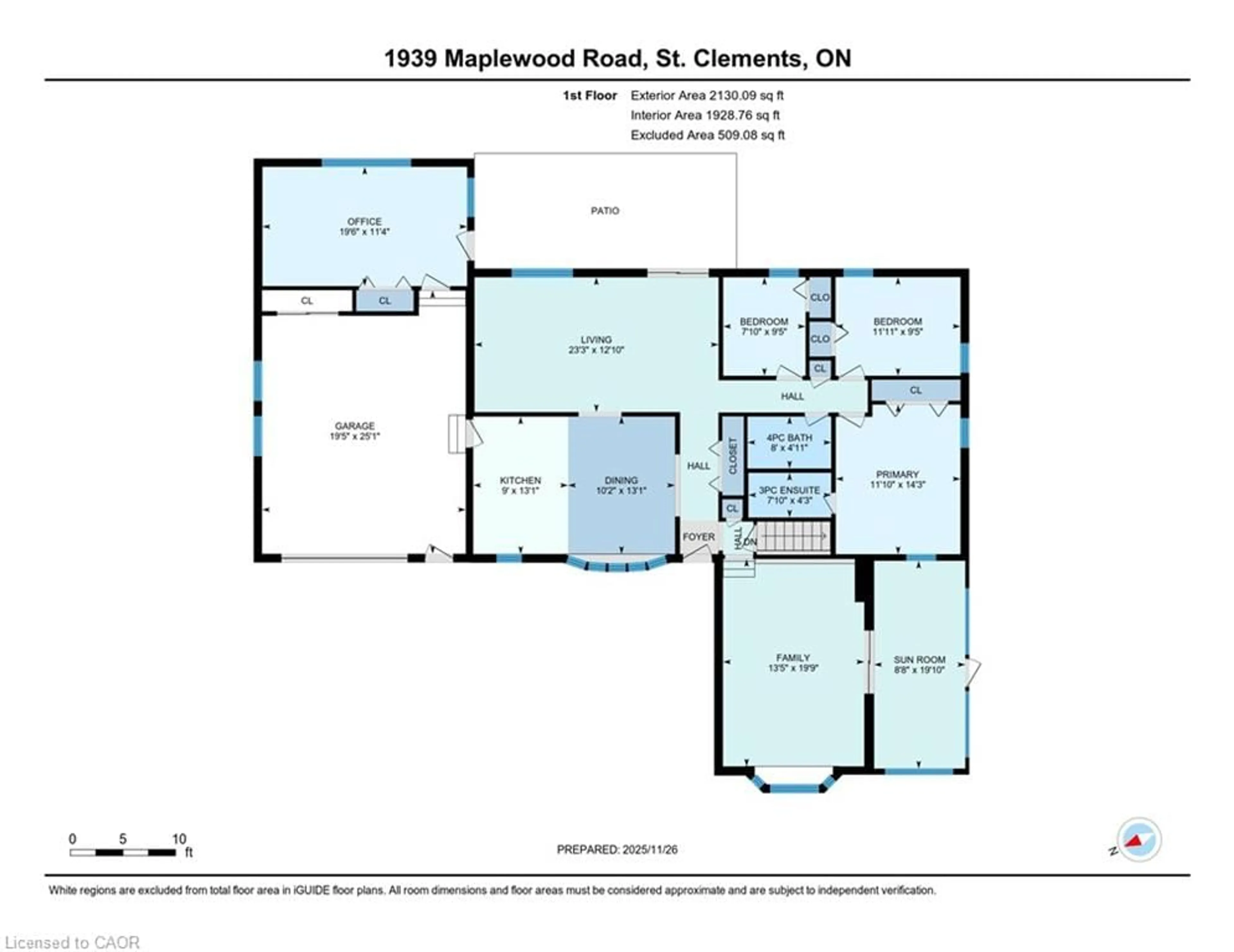 Floor plan for 1939 Maplewood Rd, St. Clements Ontario N0B 2M0