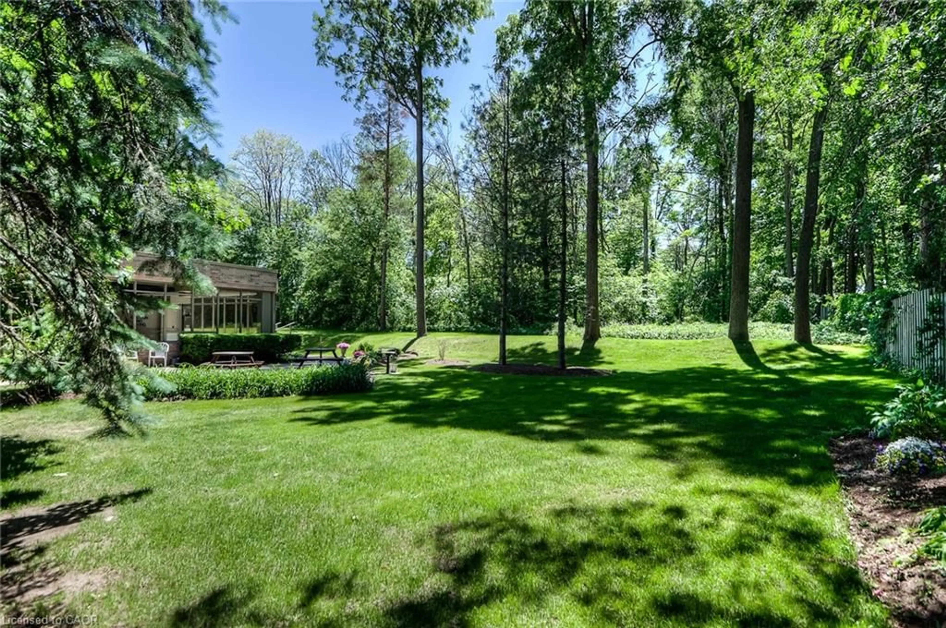 Patio, forest/trees view for 3227 King St #710, Kitchener Ontario N2A 3Z9