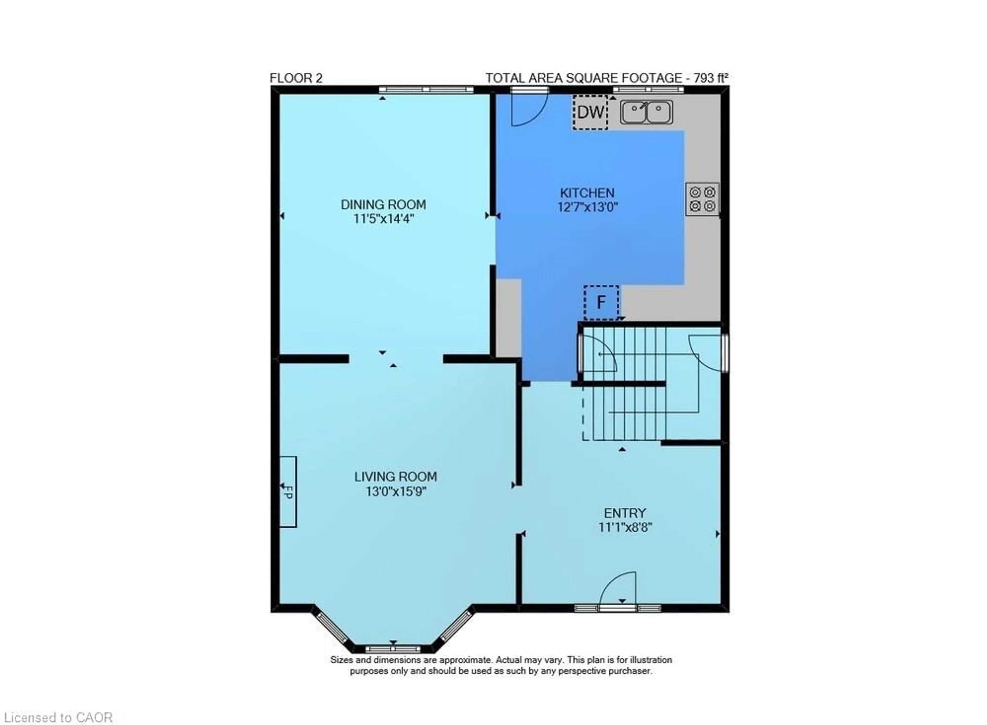 Floor plan for 91 Spadina Ave, Hamilton Ontario L8M 2X4