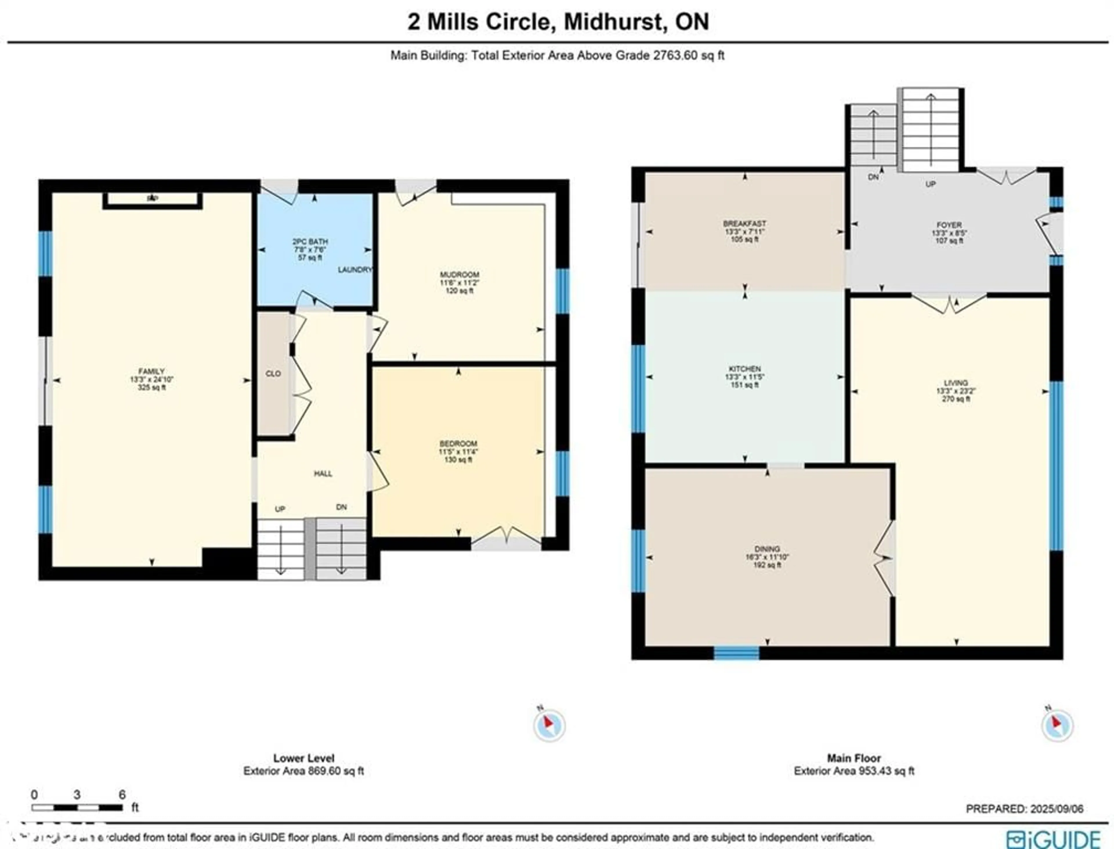 Floor plan for 2 Mills Cir, Midhurst Ontario L9X 0J7