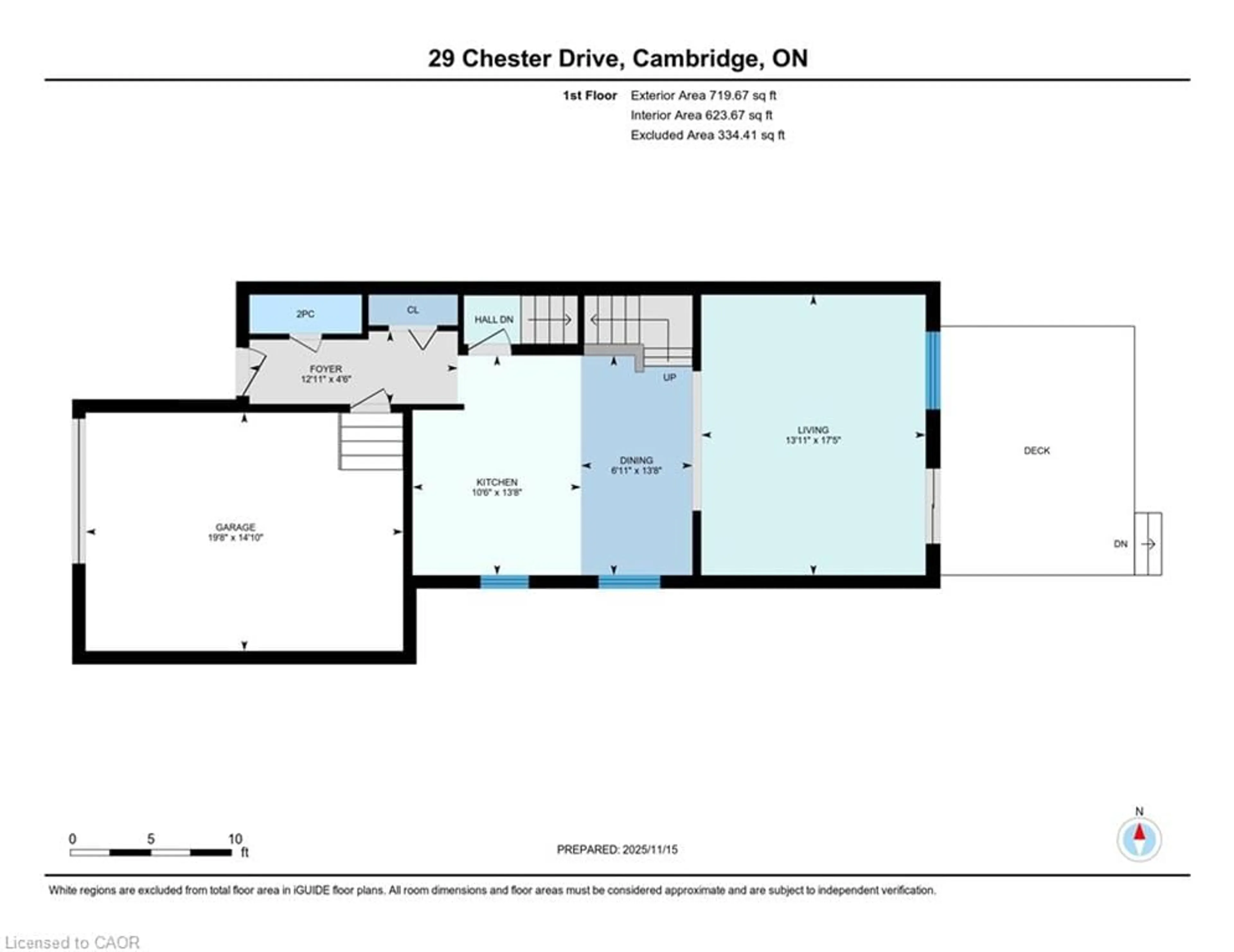 Floor plan for 29 Chester Dr, Cambridge Ontario N1T 2C4
