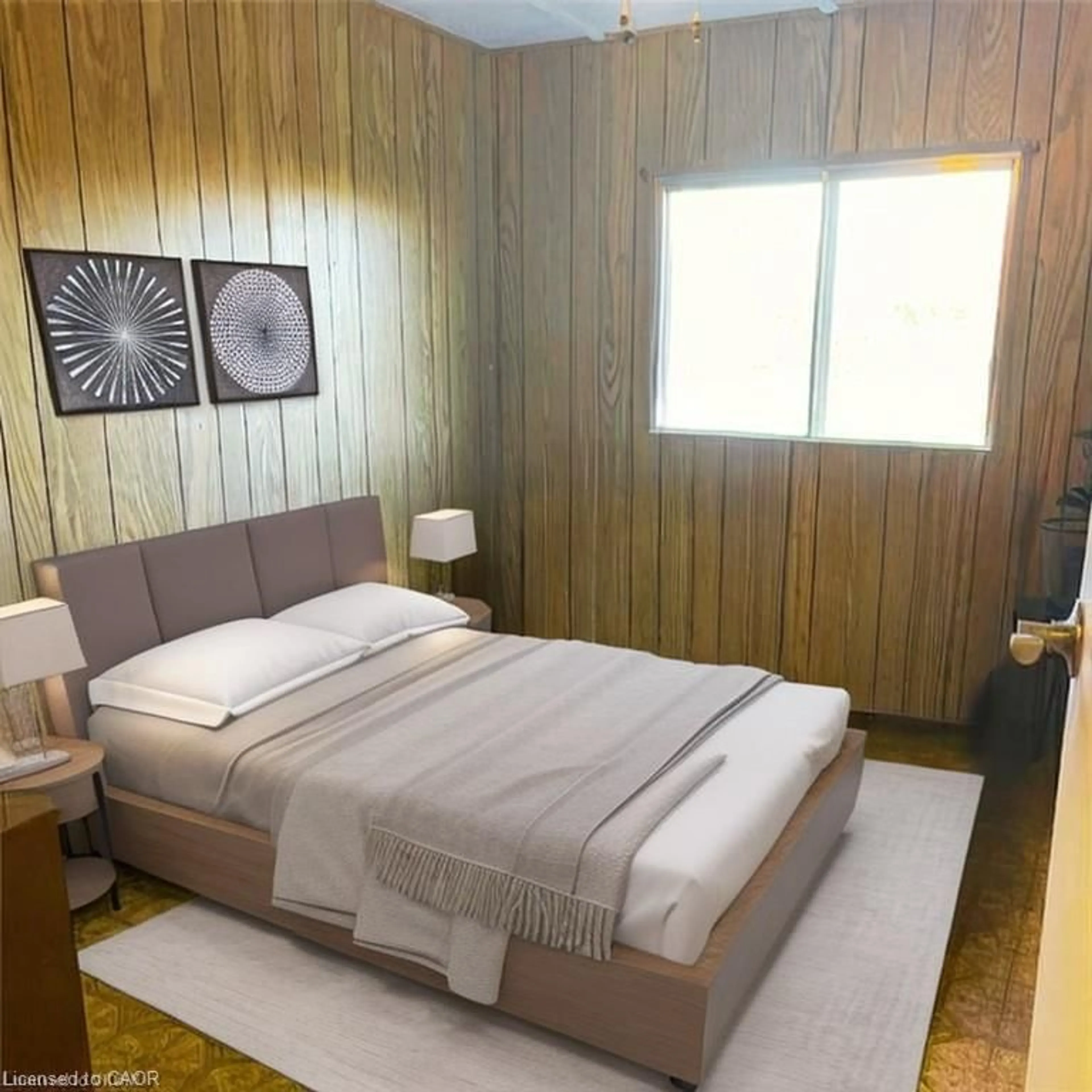 Bedroom with bed, wood/laminate floor for 813016 East Back Line, Grey Highlands Ontario N0C 1L0