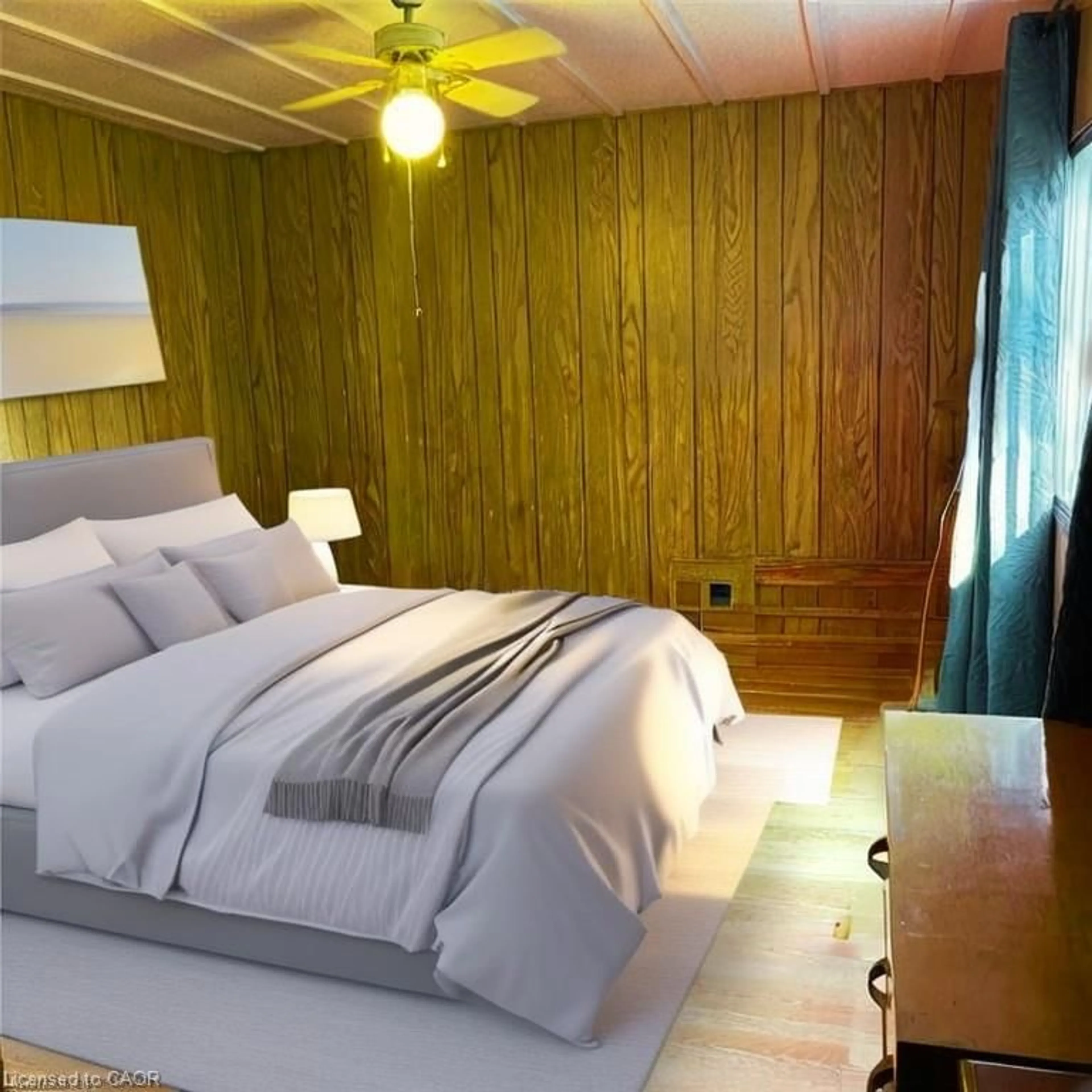 Bedroom with bed, wood/laminate floor for 813016 East Back Line, Grey Highlands Ontario N0C 1L0