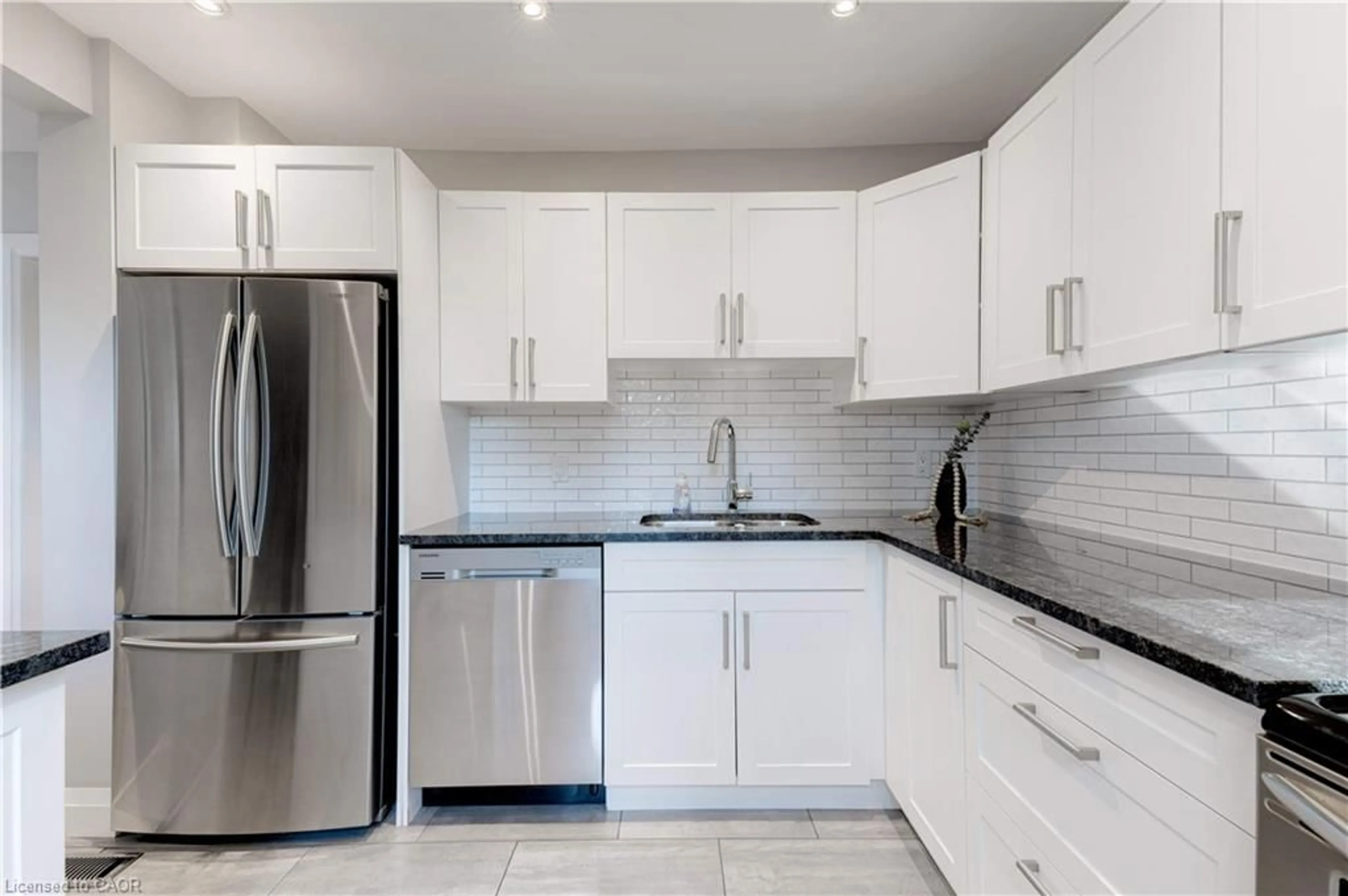 Standard kitchen, ceramic/tile floor for 97 Knyvet Ave, Hamilton Ontario L9A 3J6