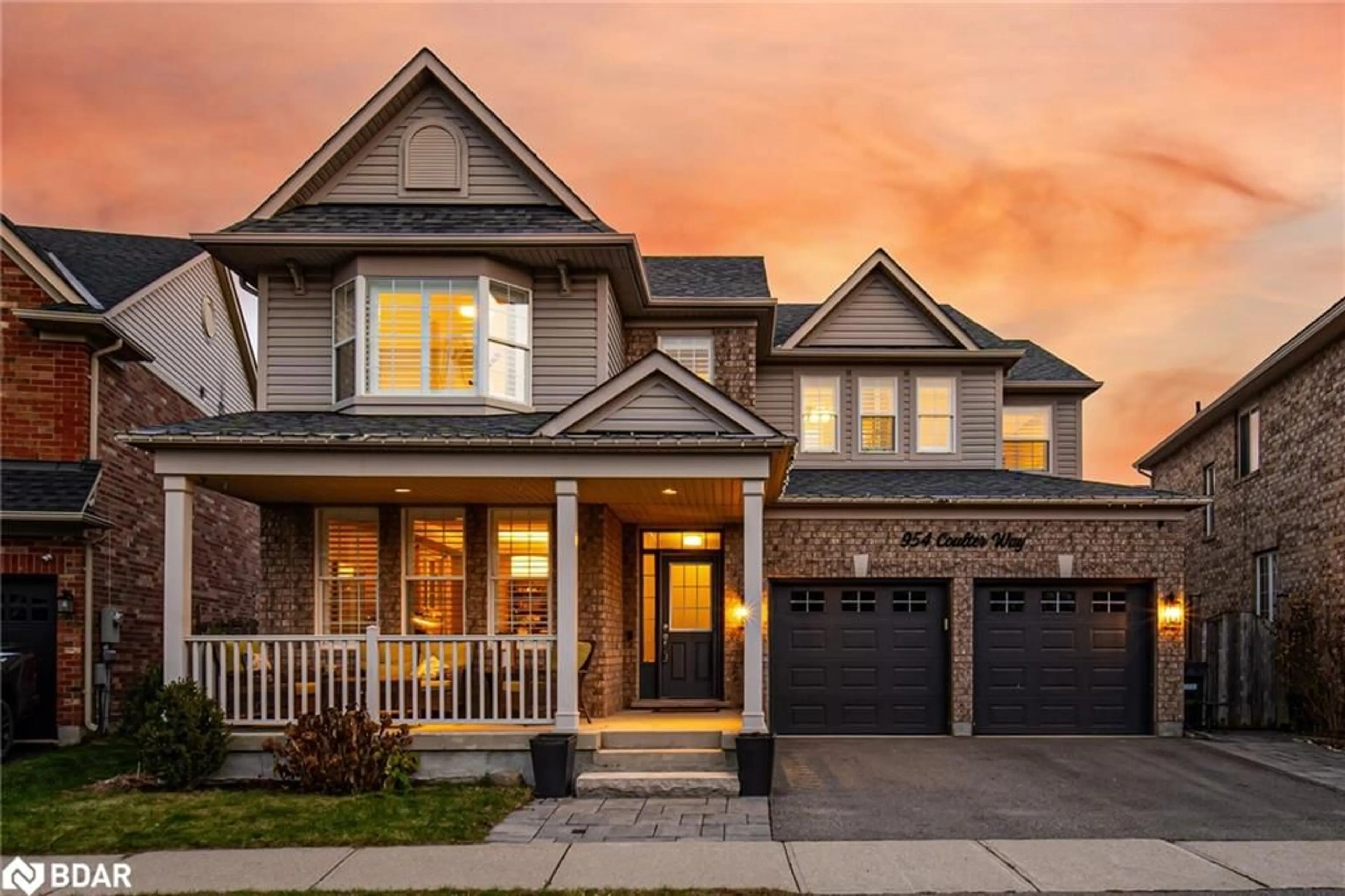 Home with brick exterior material, street for 954 Coulter Way, Milton Ontario L9T 6X3