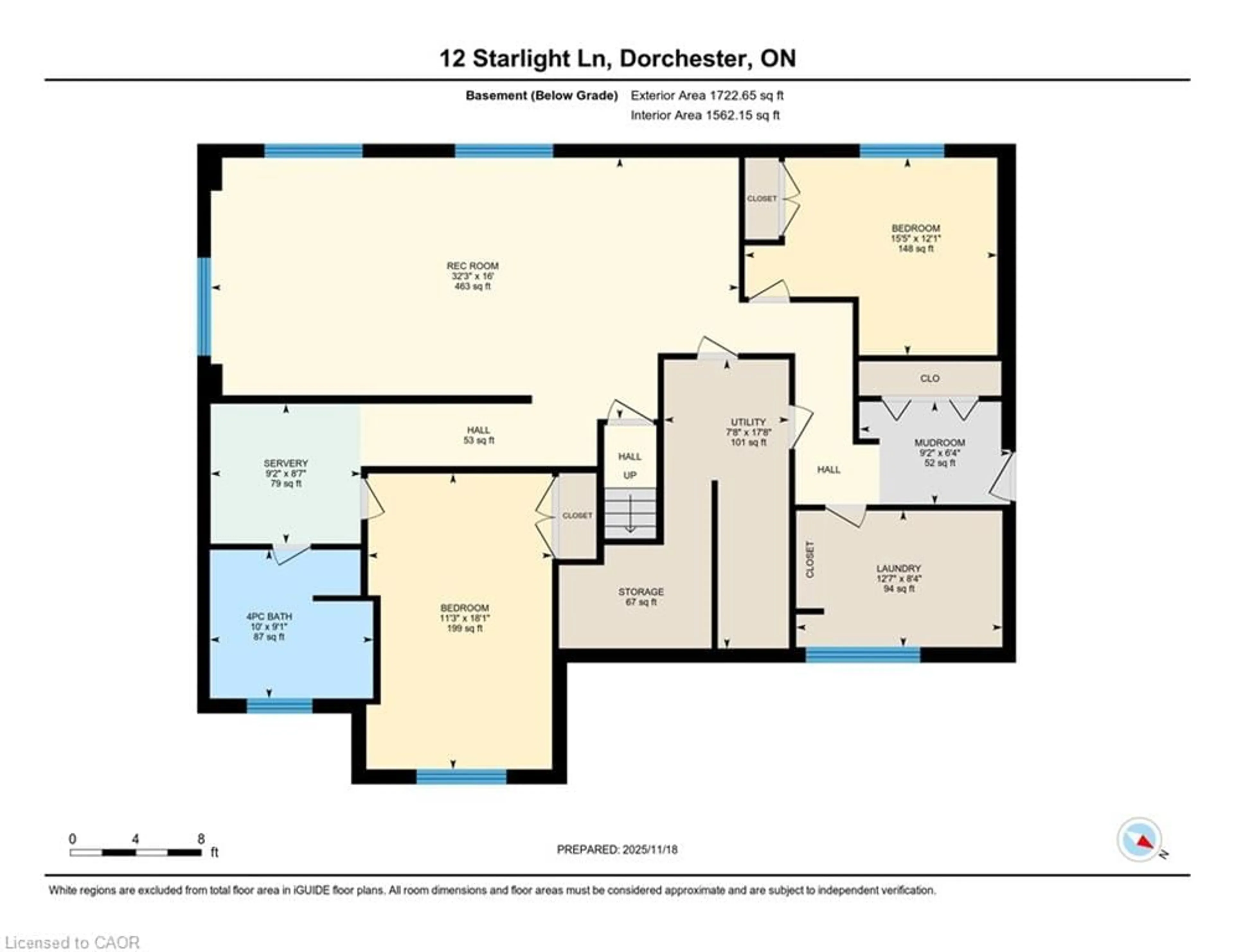 Floor plan for 12 Starlight Lane, Dorchester Ontario N0L 1G5