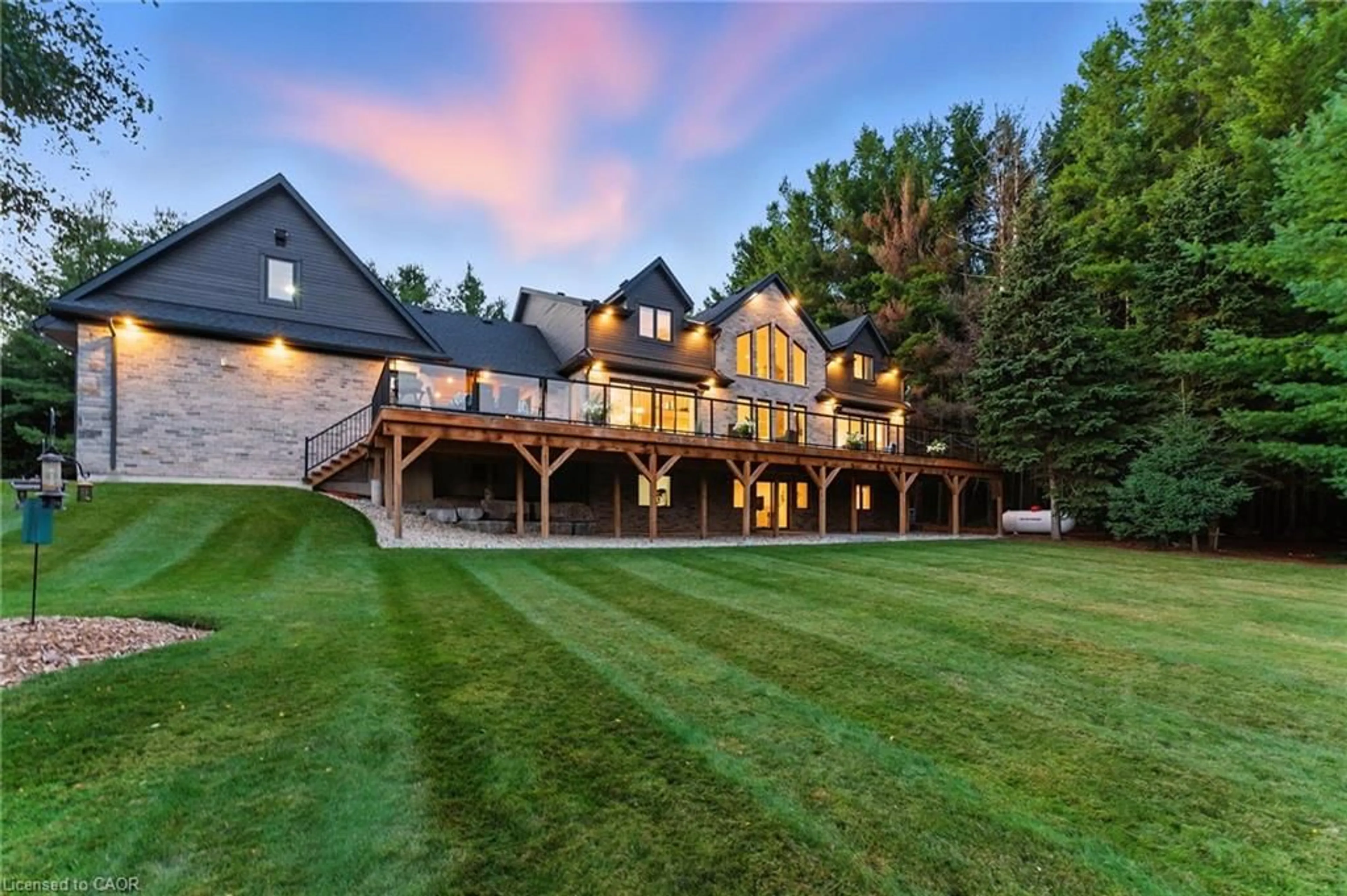 A pic from outside/outdoor area/front of a property/back of a property/a pic from drone, mountain view for 7381 Sideroad 4, Centre Wellington Ontario N0B 1B0