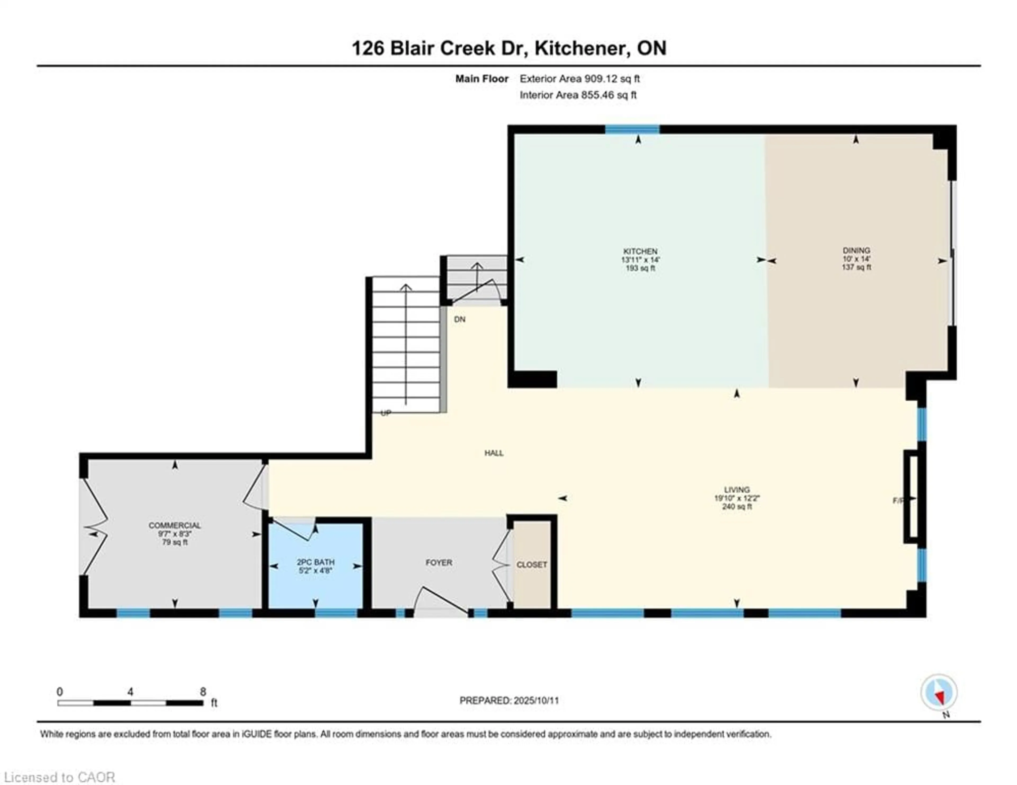 Floor plan for 126 Blair Creek Dr, Kitchener Ontario N2P 0C2