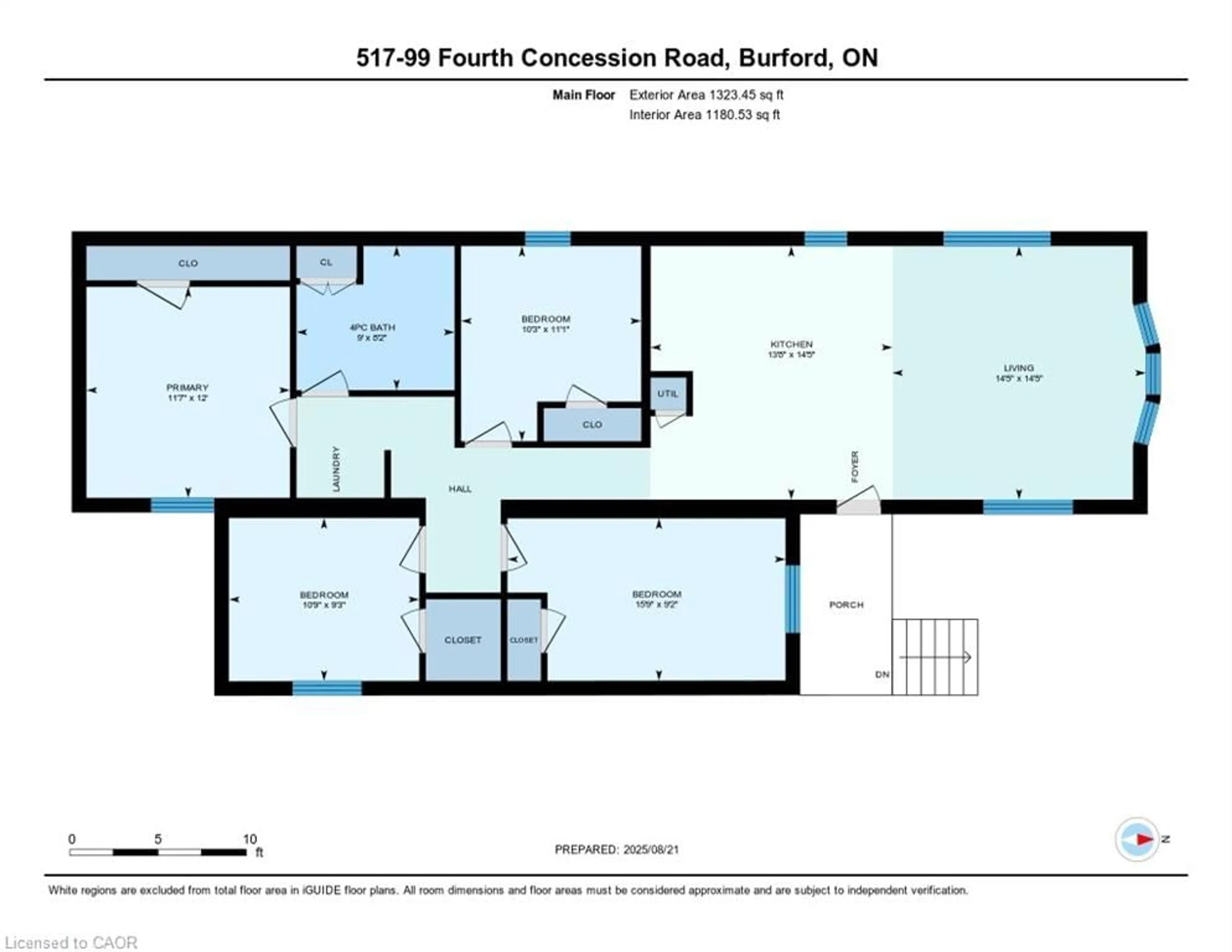 Floor plan for 99 Fourth Concession Rd #517, Burford Ontario N0E 1A0